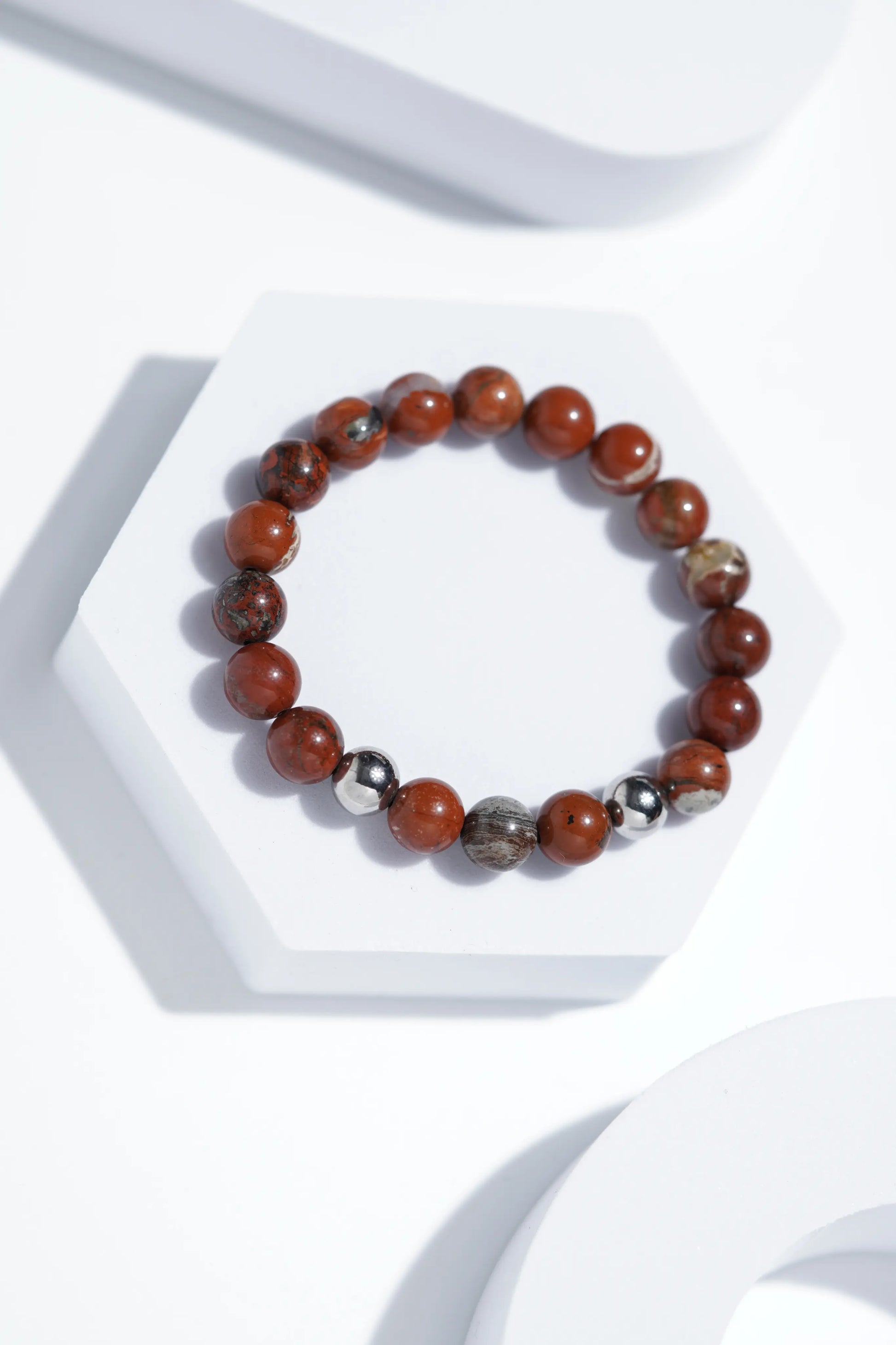 Mars Red Bead Bracelets | Unisex. worldjewel.in Bead Bracelets