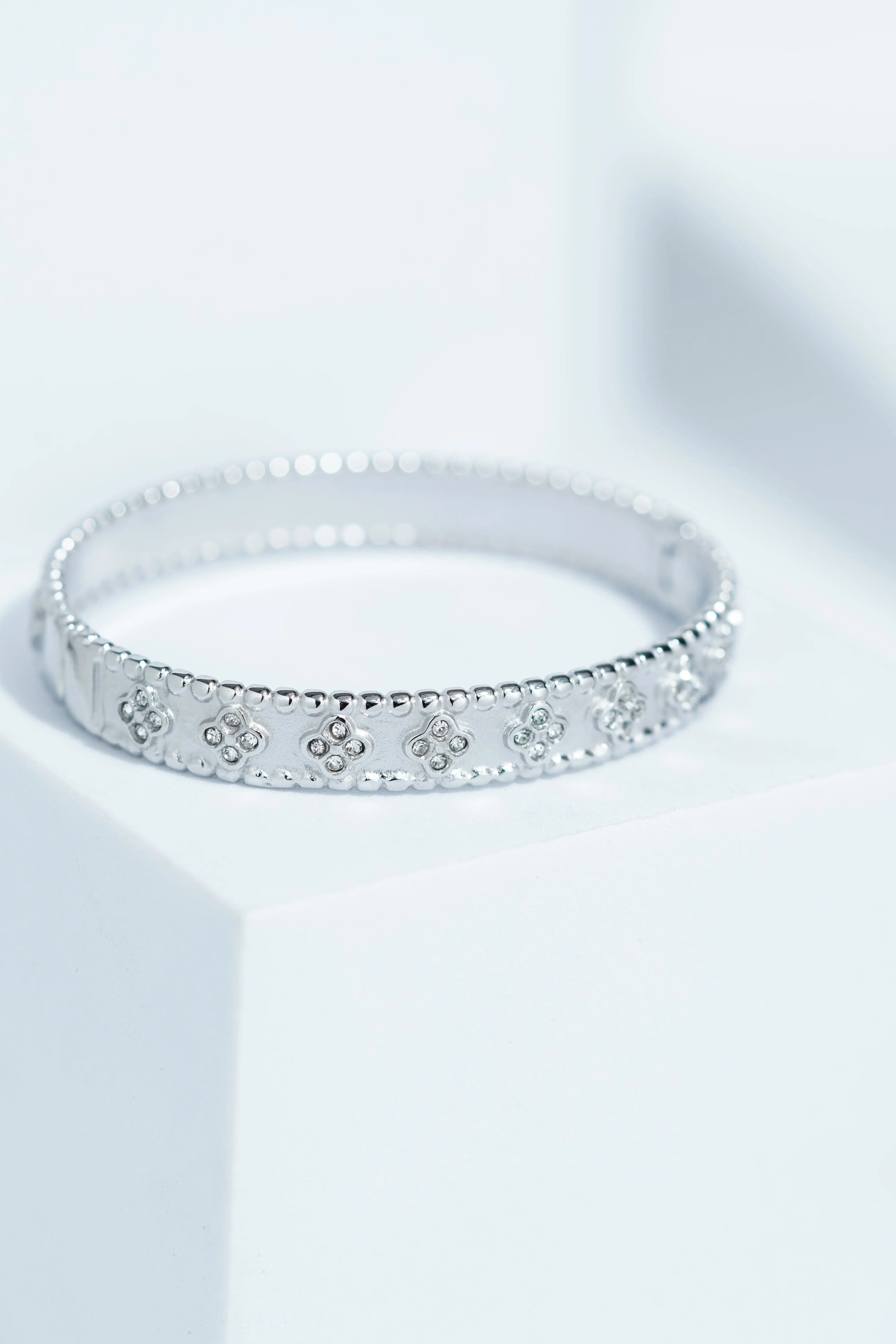 Mist Silver Bangle Bracelet worldjewel.in CUFF BRACELET FOR WOMEN