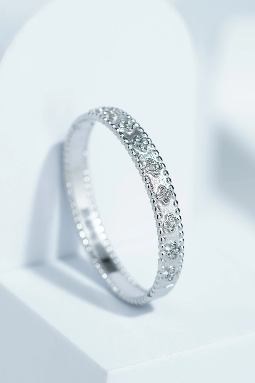 Mist Silver Bangle Bracelet worldjewel.in CUFF BRACELET FOR WOMEN