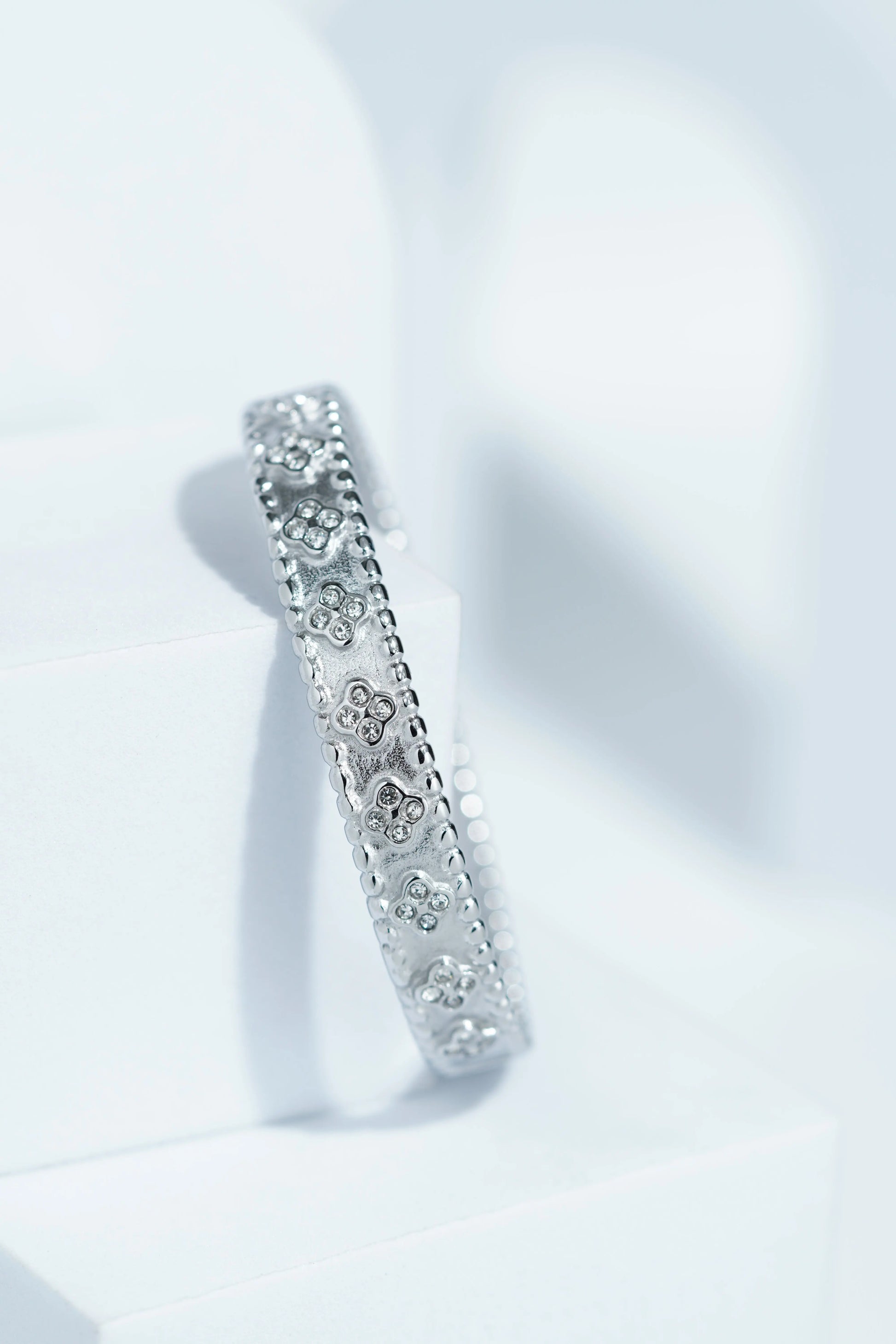 Mist Silver Bangle Bracelet worldjewel.in CUFF BRACELET FOR WOMEN