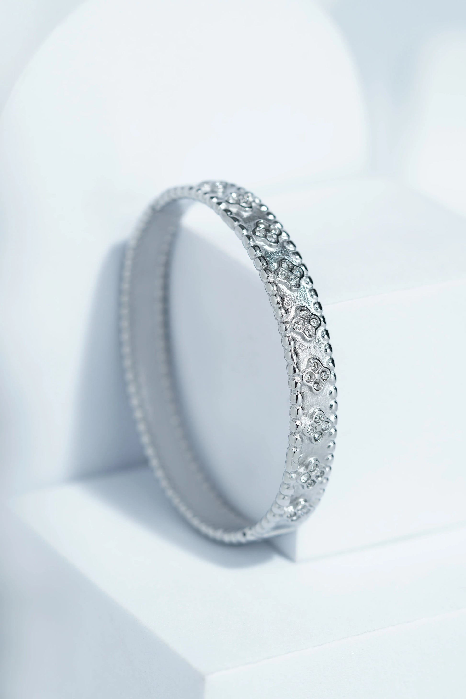 Mist Silver Bangle Bracelet worldjewel.in CUFF BRACELET FOR WOMEN