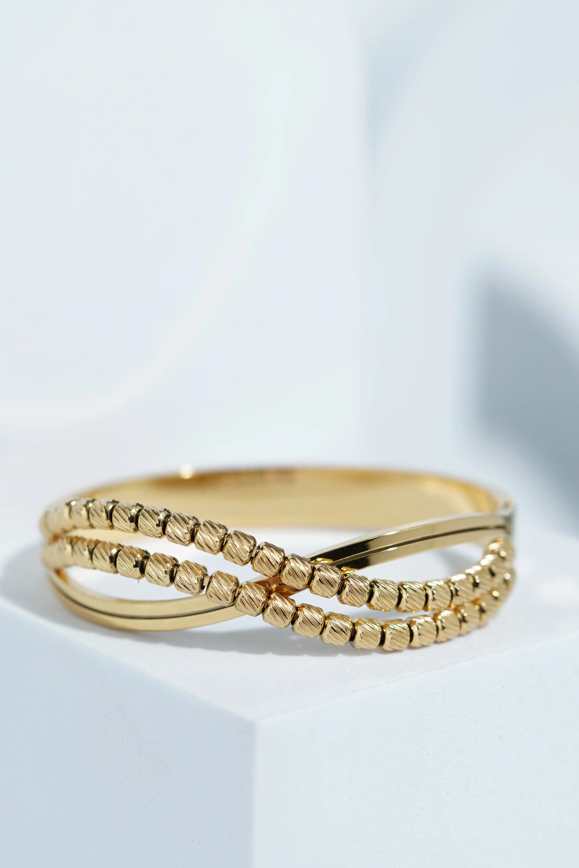 Moon Petal Bangle Bracelet worldjewel.in CUFF BRACELET FOR WOMEN