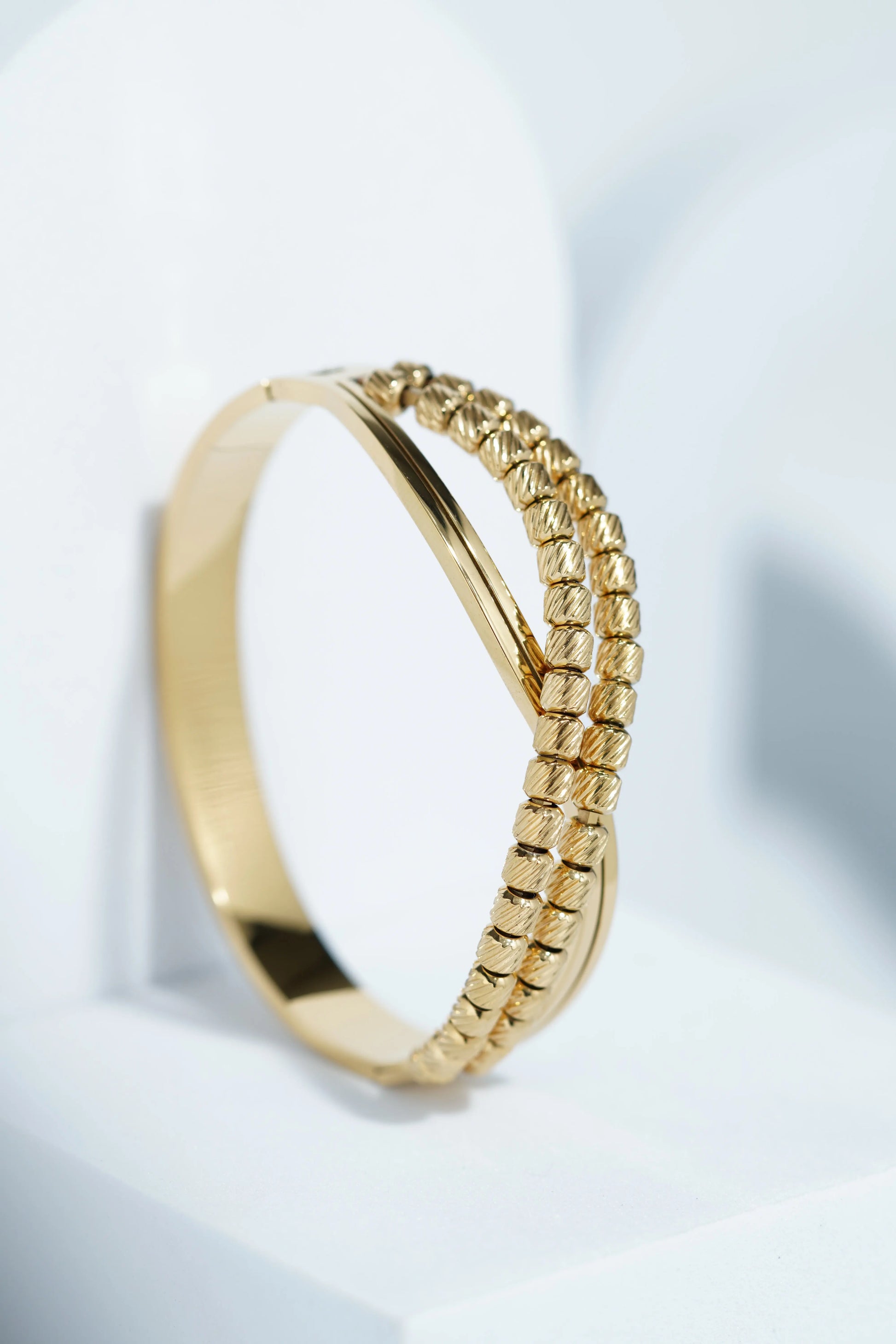 Moon Petal Bangle Bracelet worldjewel.in CUFF BRACELET FOR WOMEN