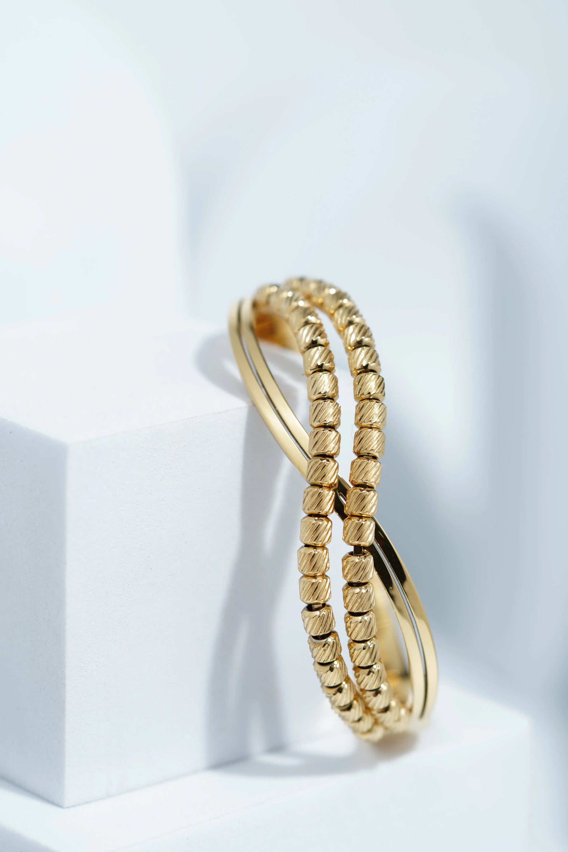 Moon Petal Bangle Bracelet worldjewel.in CUFF BRACELET FOR WOMEN