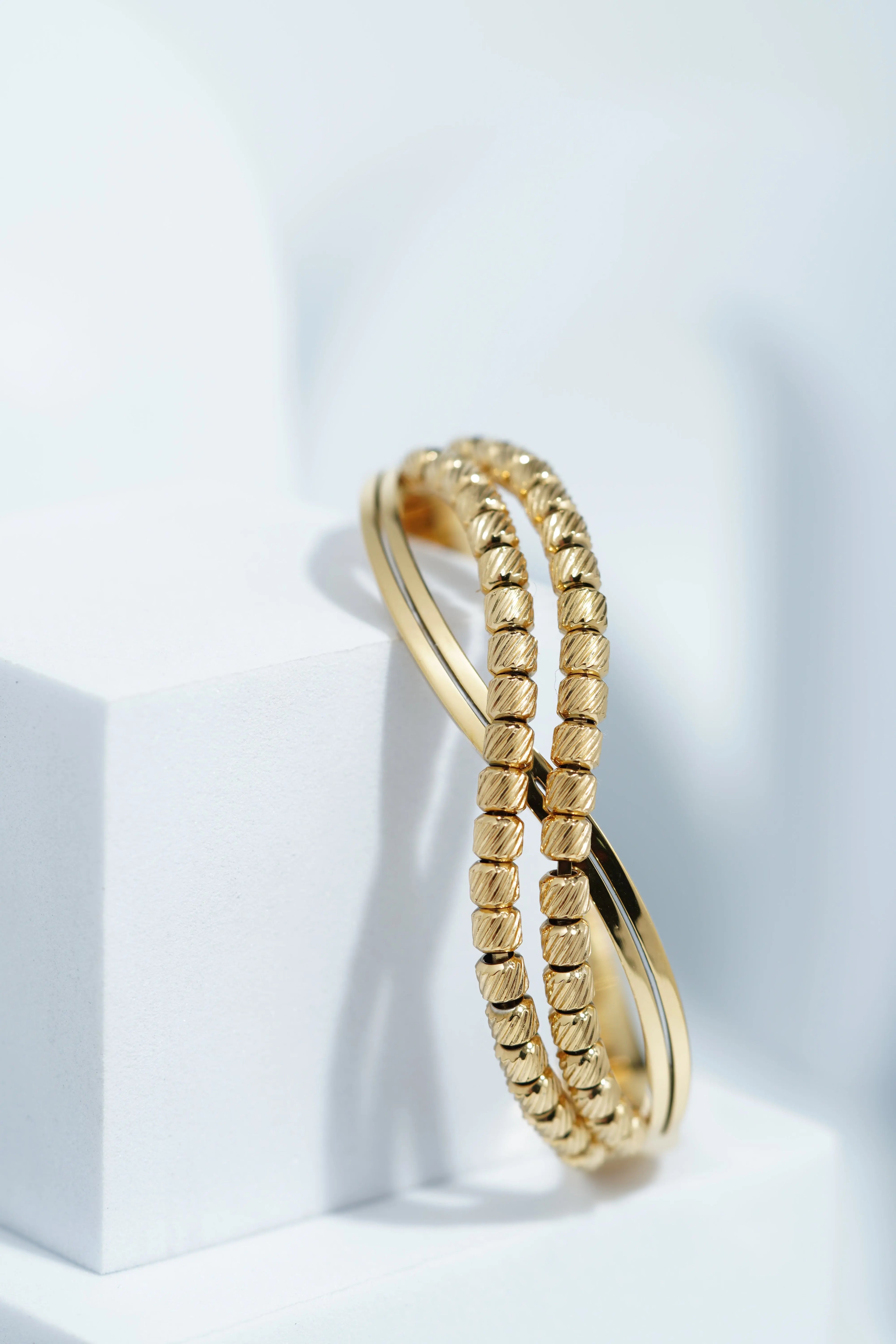 Moon Petal Bangle Bracelet worldjewel.in CUFF BRACELET FOR WOMEN
