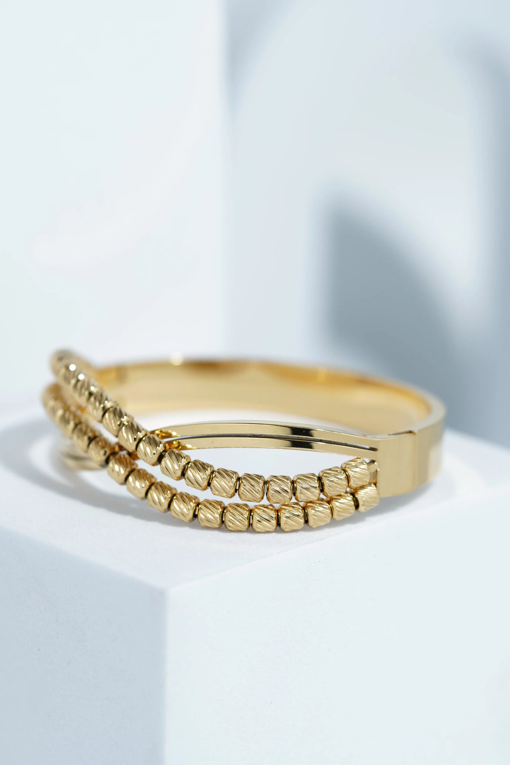 Moon Petal Bangle Bracelet worldjewel.in CUFF BRACELET FOR WOMEN