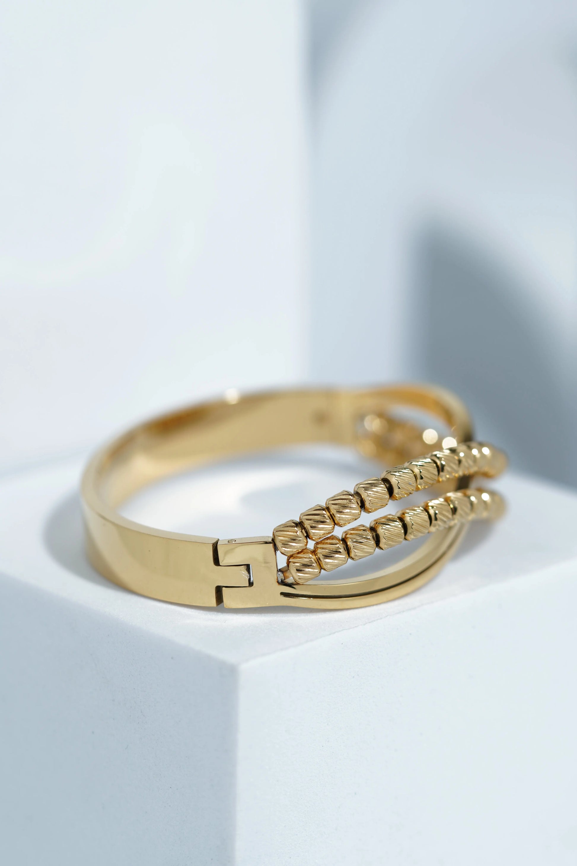Moon Petal Bangle Bracelet worldjewel.in CUFF BRACELET FOR WOMEN