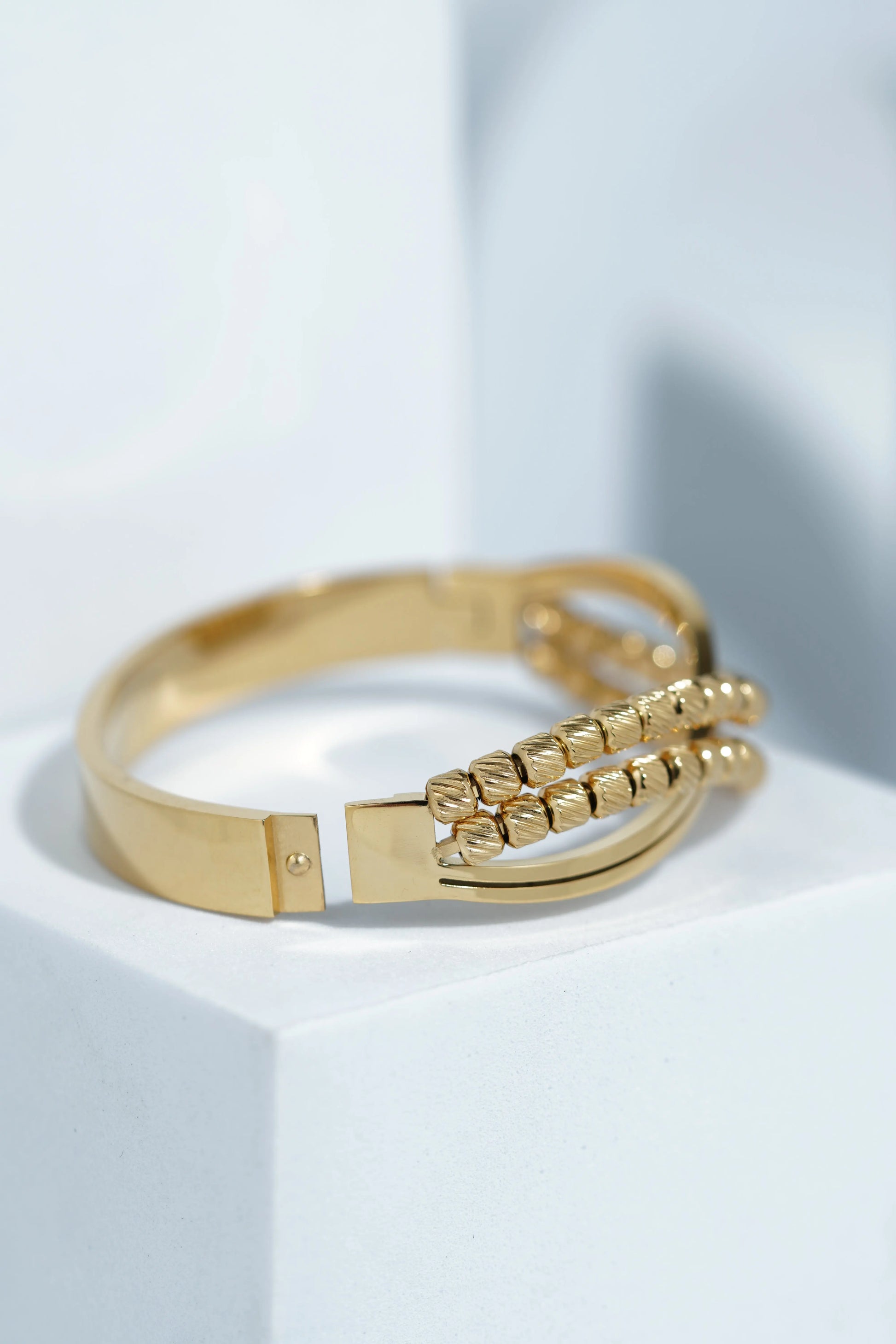 Moon Petal Bangle Bracelet worldjewel.in CUFF BRACELET FOR WOMEN