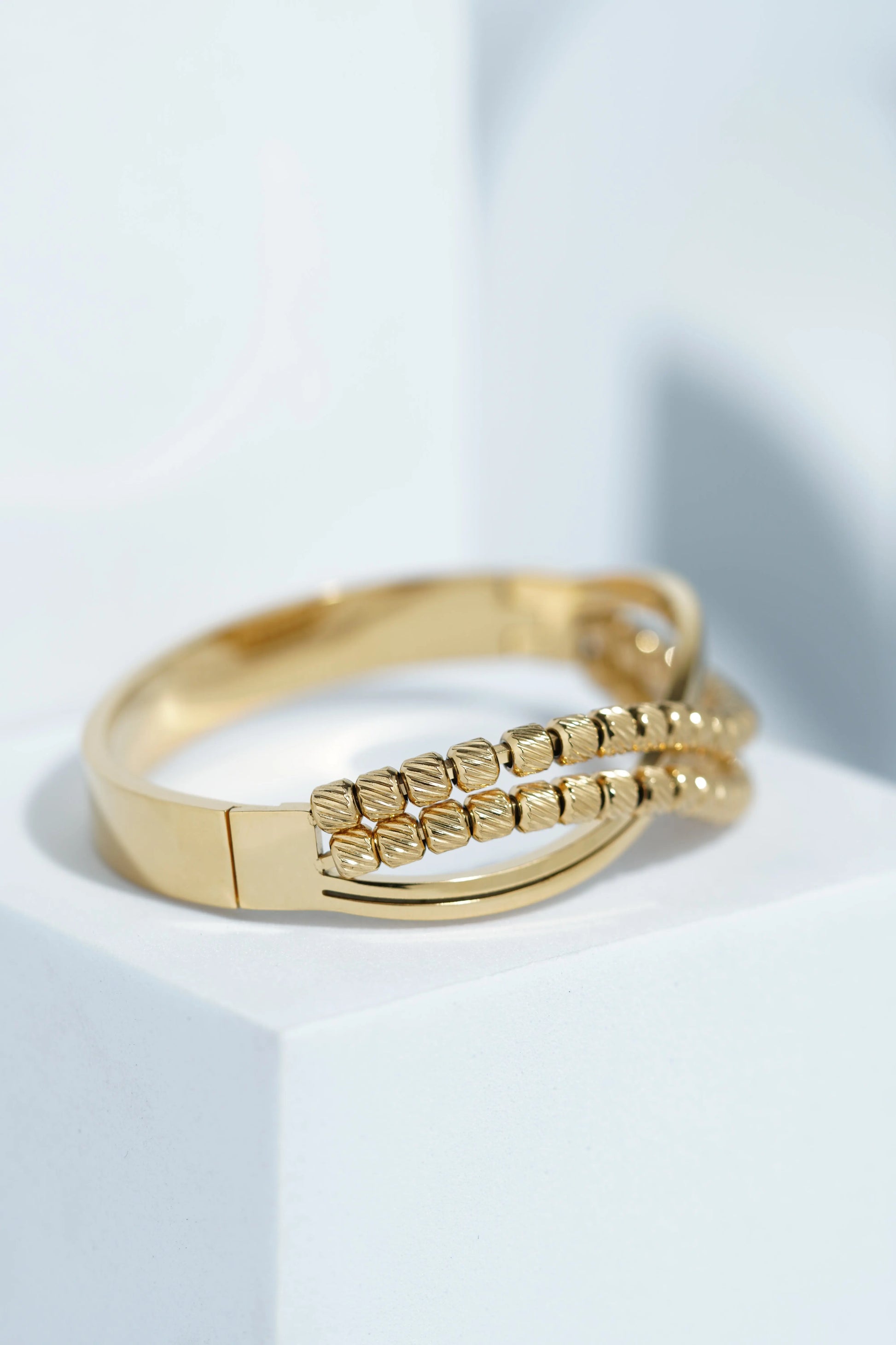 Moon Petal Bangle Bracelet worldjewel.in CUFF BRACELET FOR WOMEN