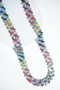 Multi-colour Diamond Ice-chain 18inch Unisex Hiphop style.