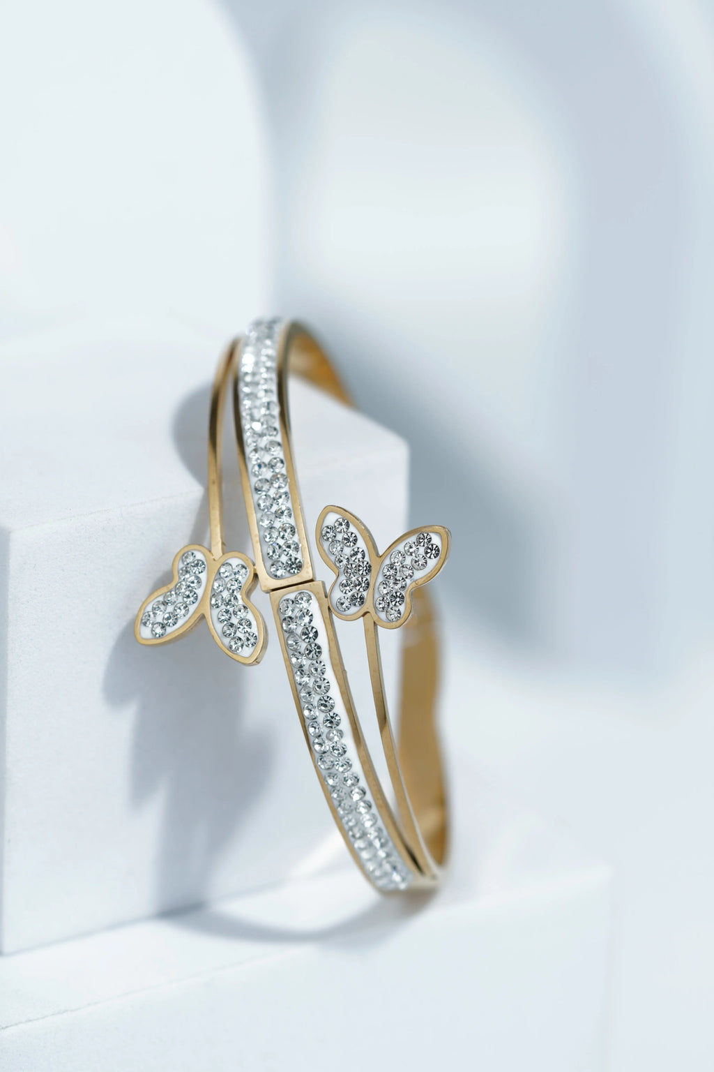Opal Orbit Bangle Bracelet worldjewel.in CUFF BRACELET FOR WOMEN