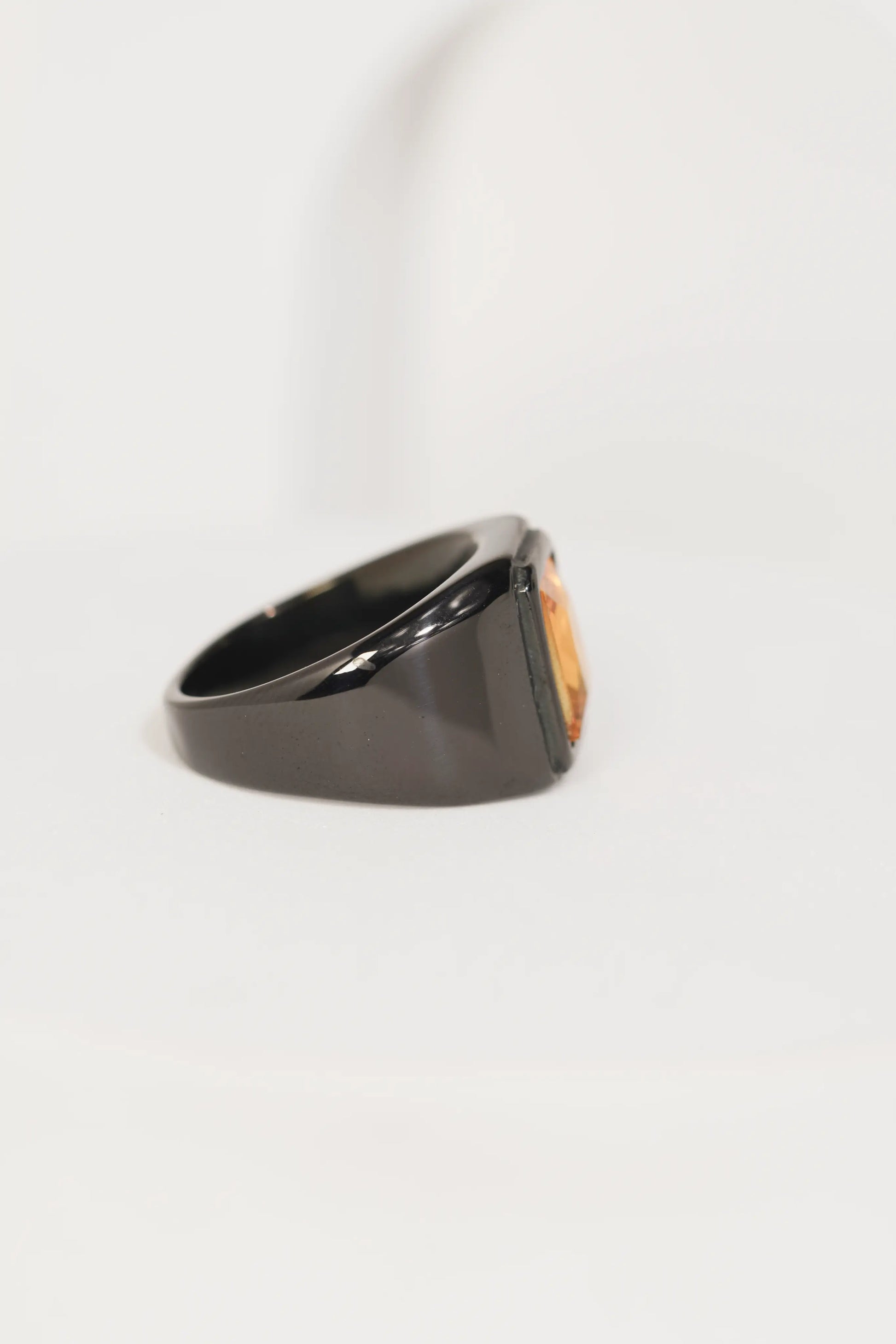 Orange Stone Ring For Men worldjewel.in men's ring
