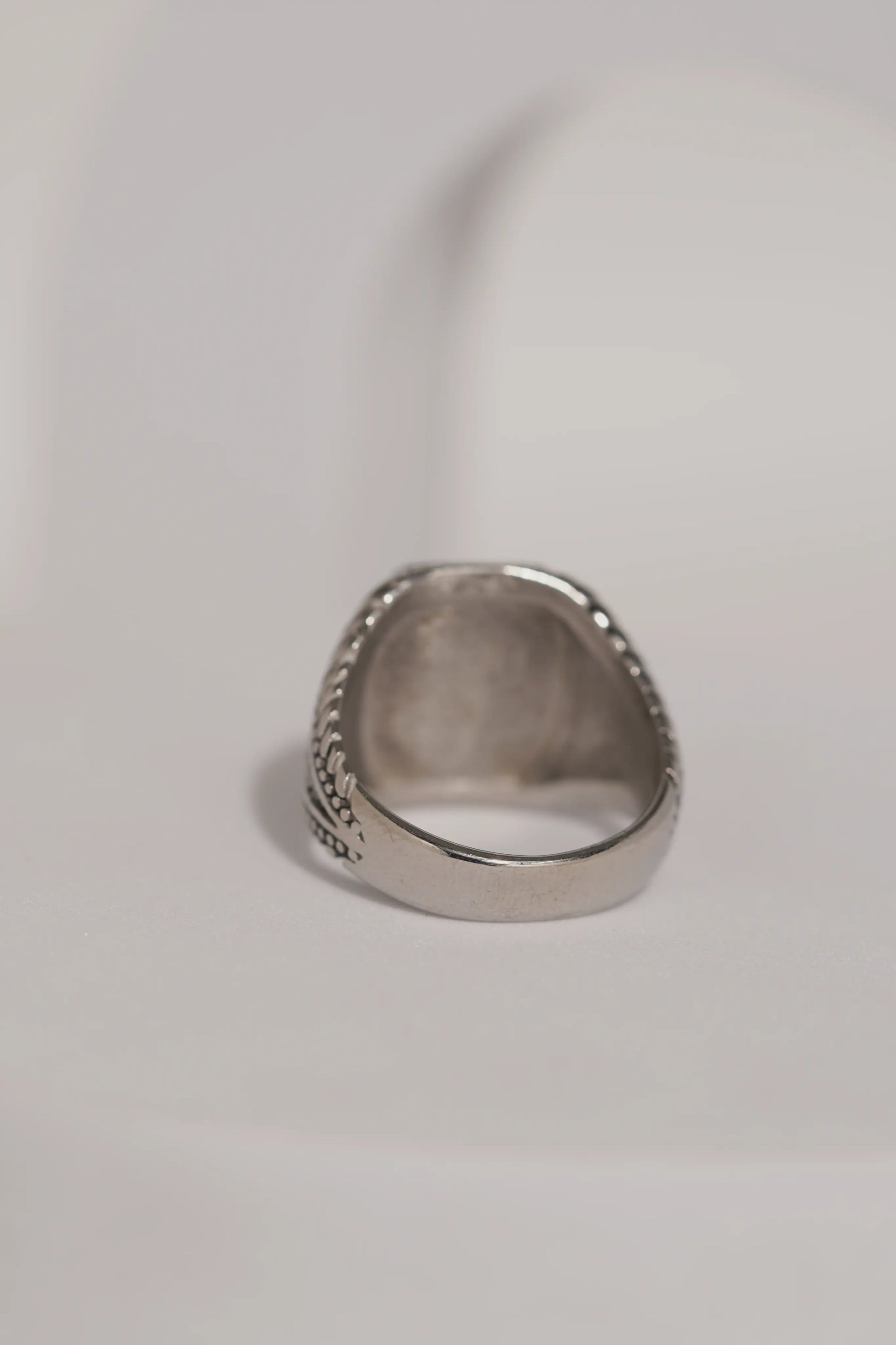Oval Stone Oxidised Ring For Men worldjewel.in men's ring