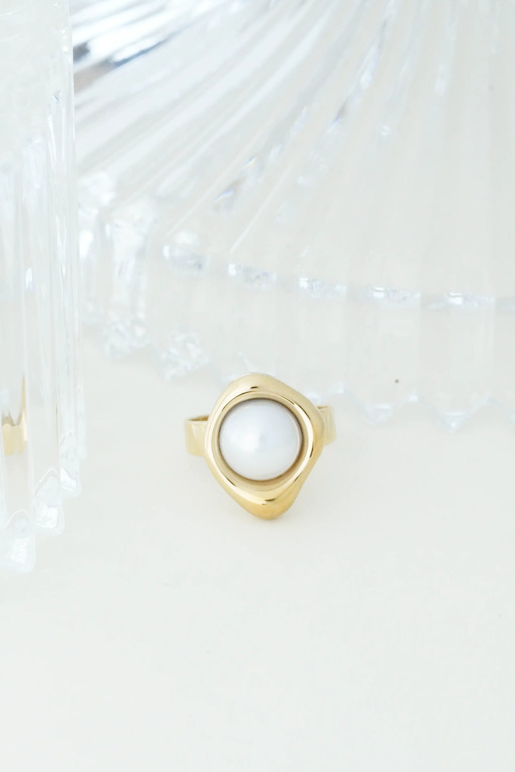 Pearl Adjustable Ring worldjewel.in ADJUSTABLE RING