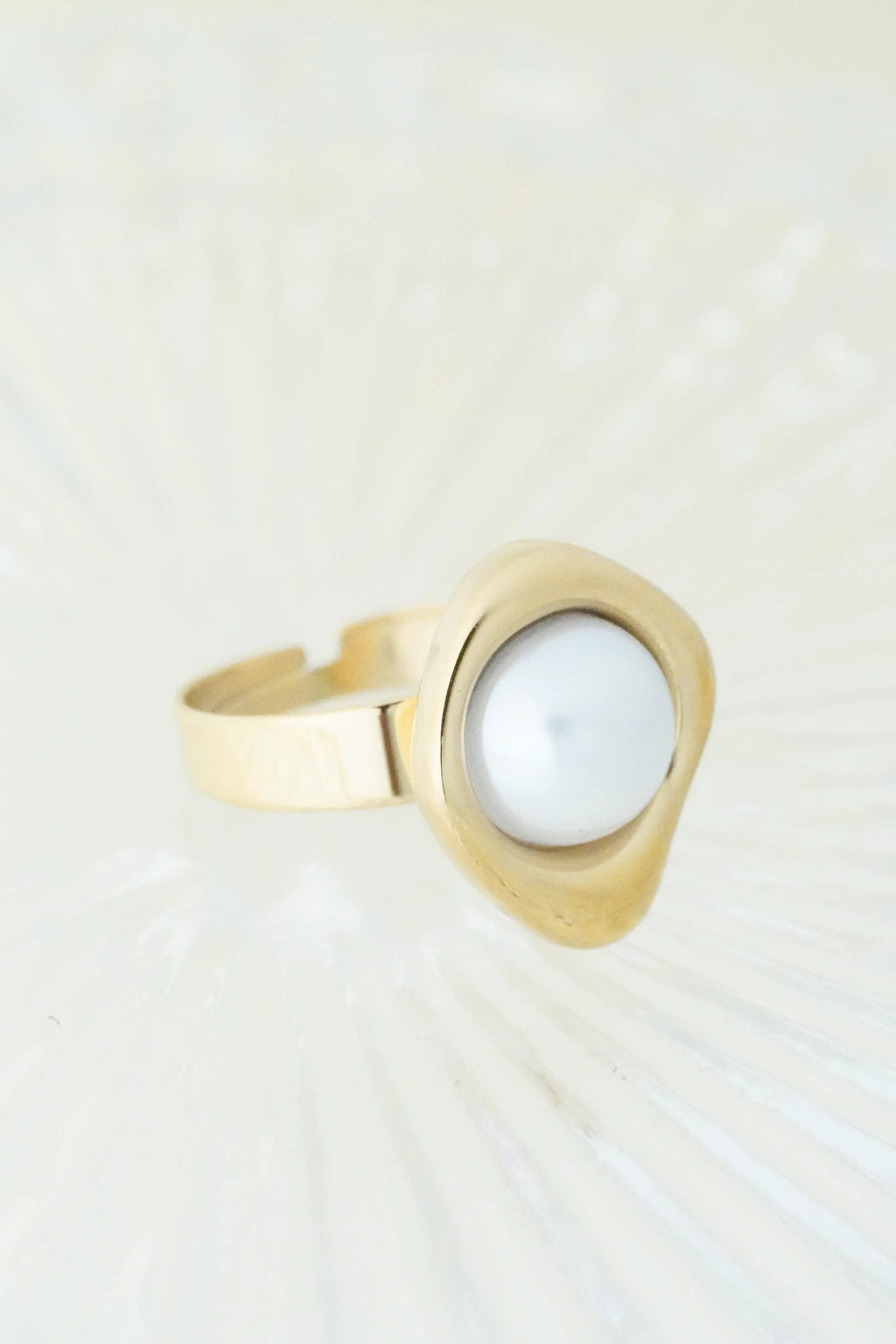 Pearl Adjustable Ring worldjewel.in ADJUSTABLE RING
