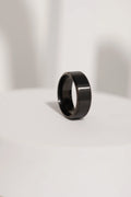 Plain Sleek Black Ring For Men worldjewel.in men's ring