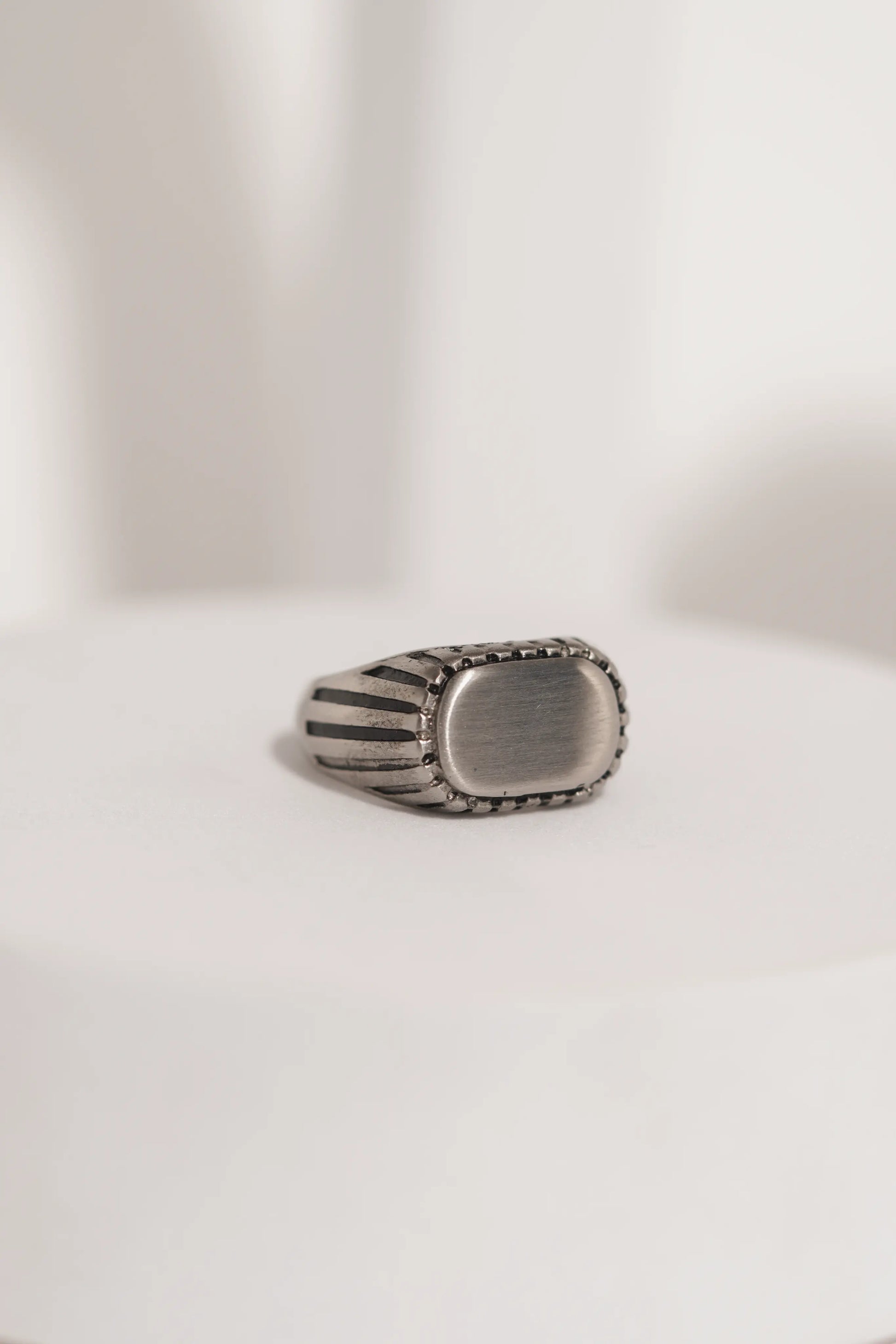 Polished Stainless Steel Ring For Men worldjewel.in men's ring