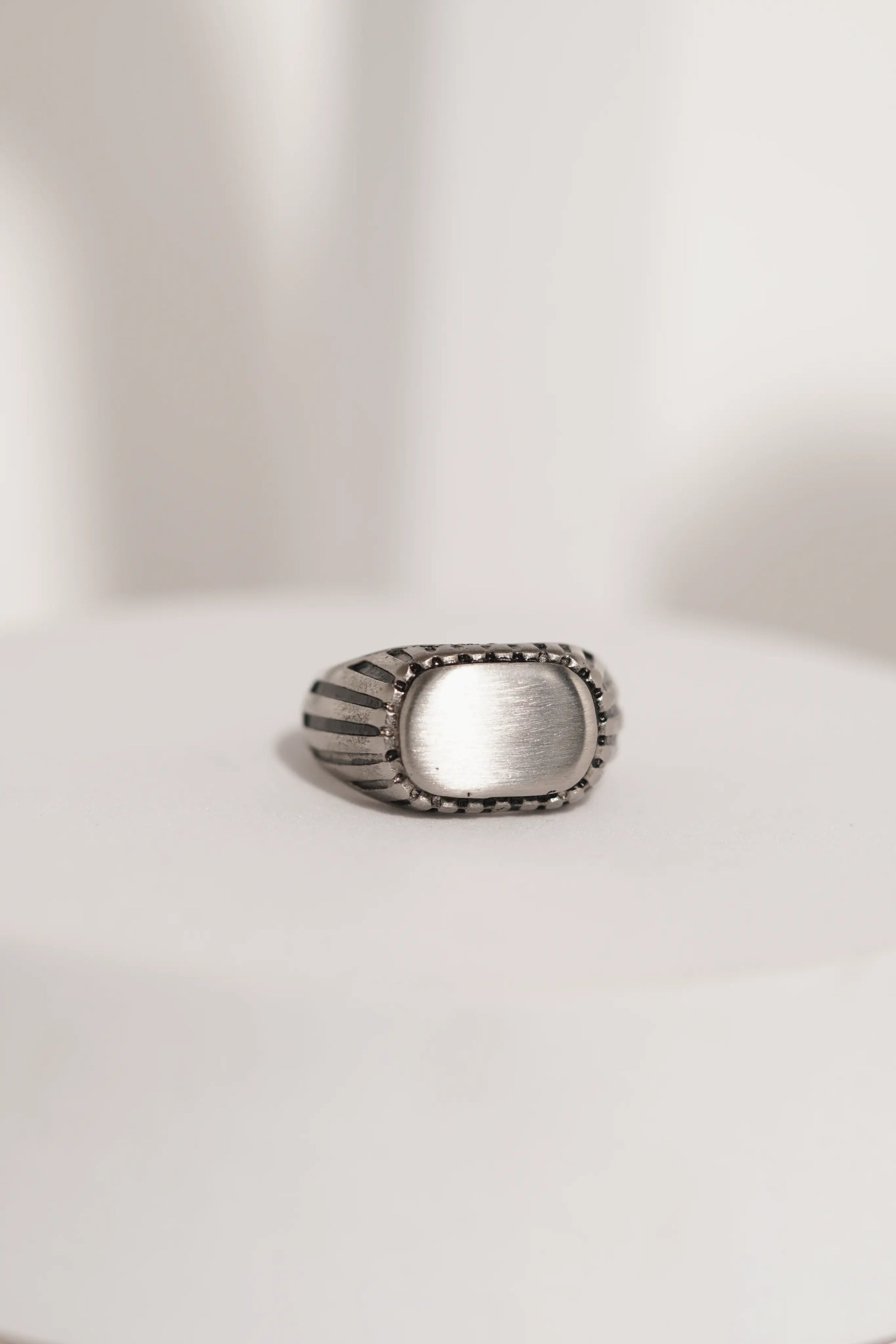Polished Stainless Steel Ring For Men worldjewel.in men's ring