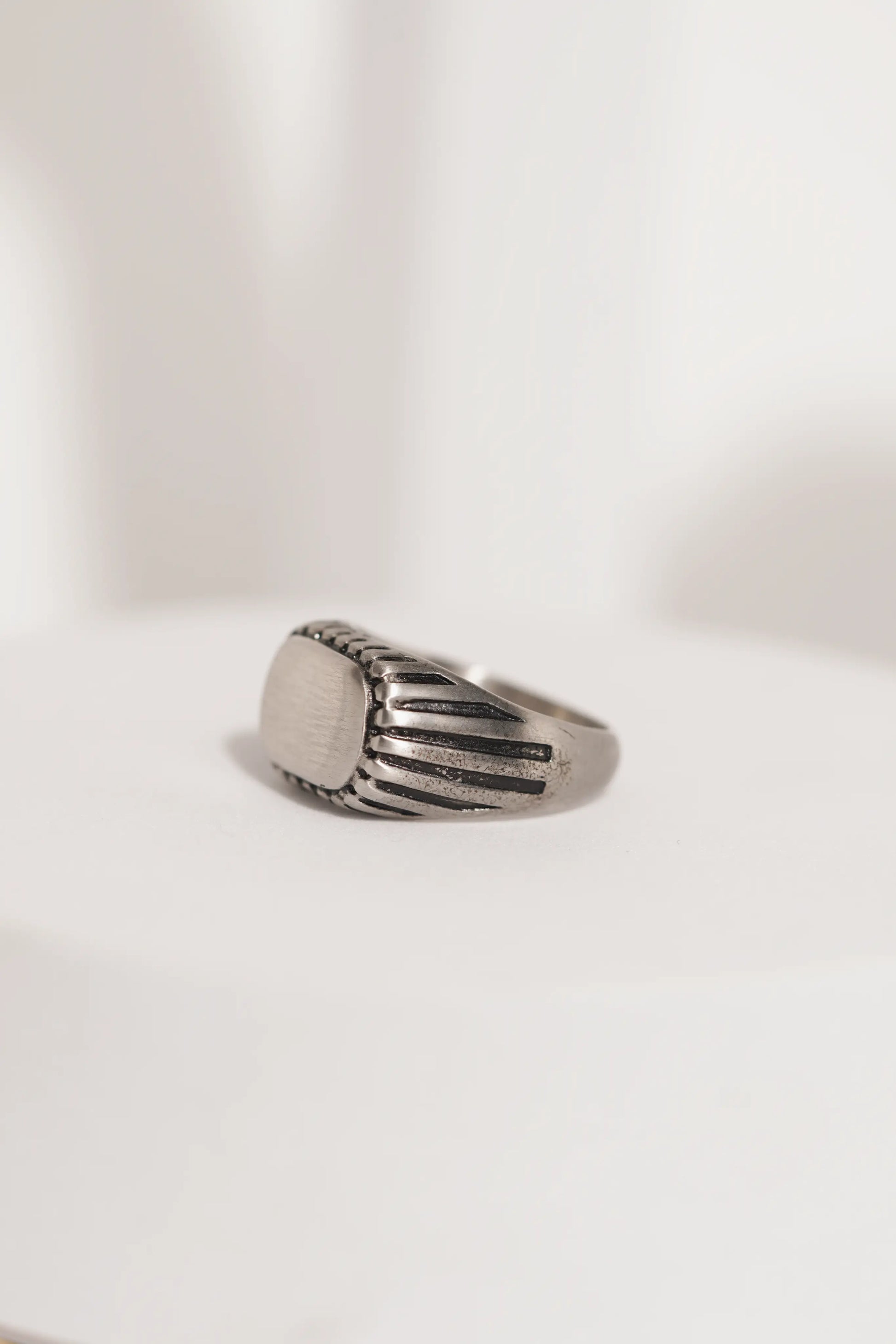 Polished Stainless Steel Ring For Men worldjewel.in men's ring