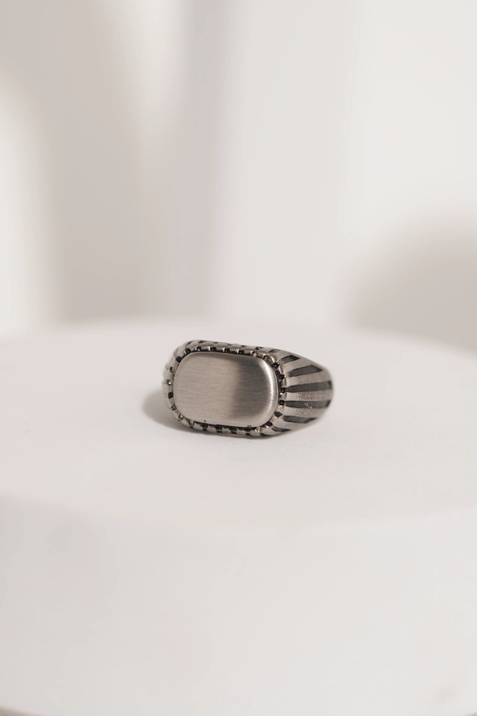 Polished Stainless Steel Ring For Men worldjewel.in men's ring