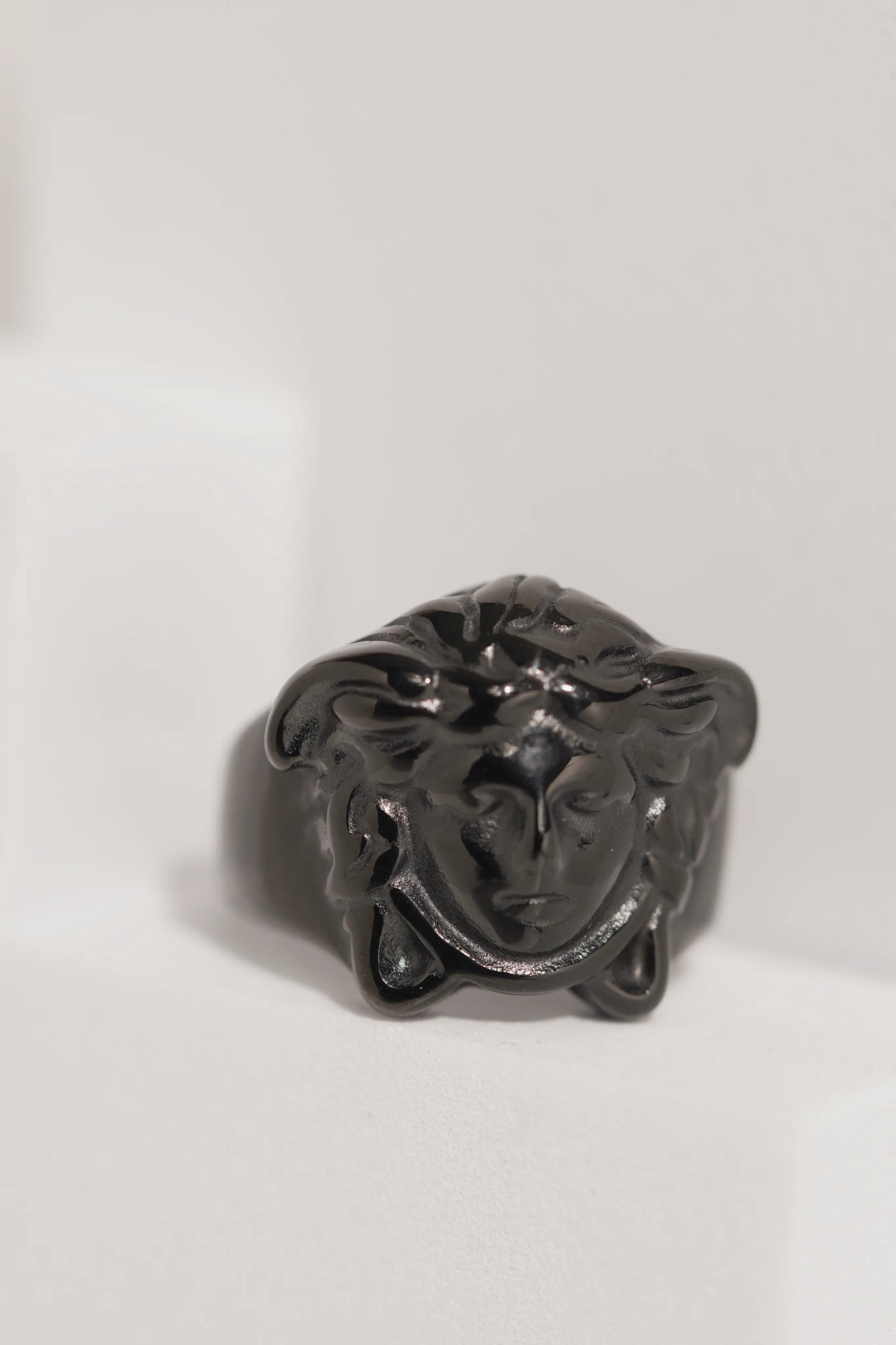 Premium Black Polished Ring For Men worldjewel.in men's ring
