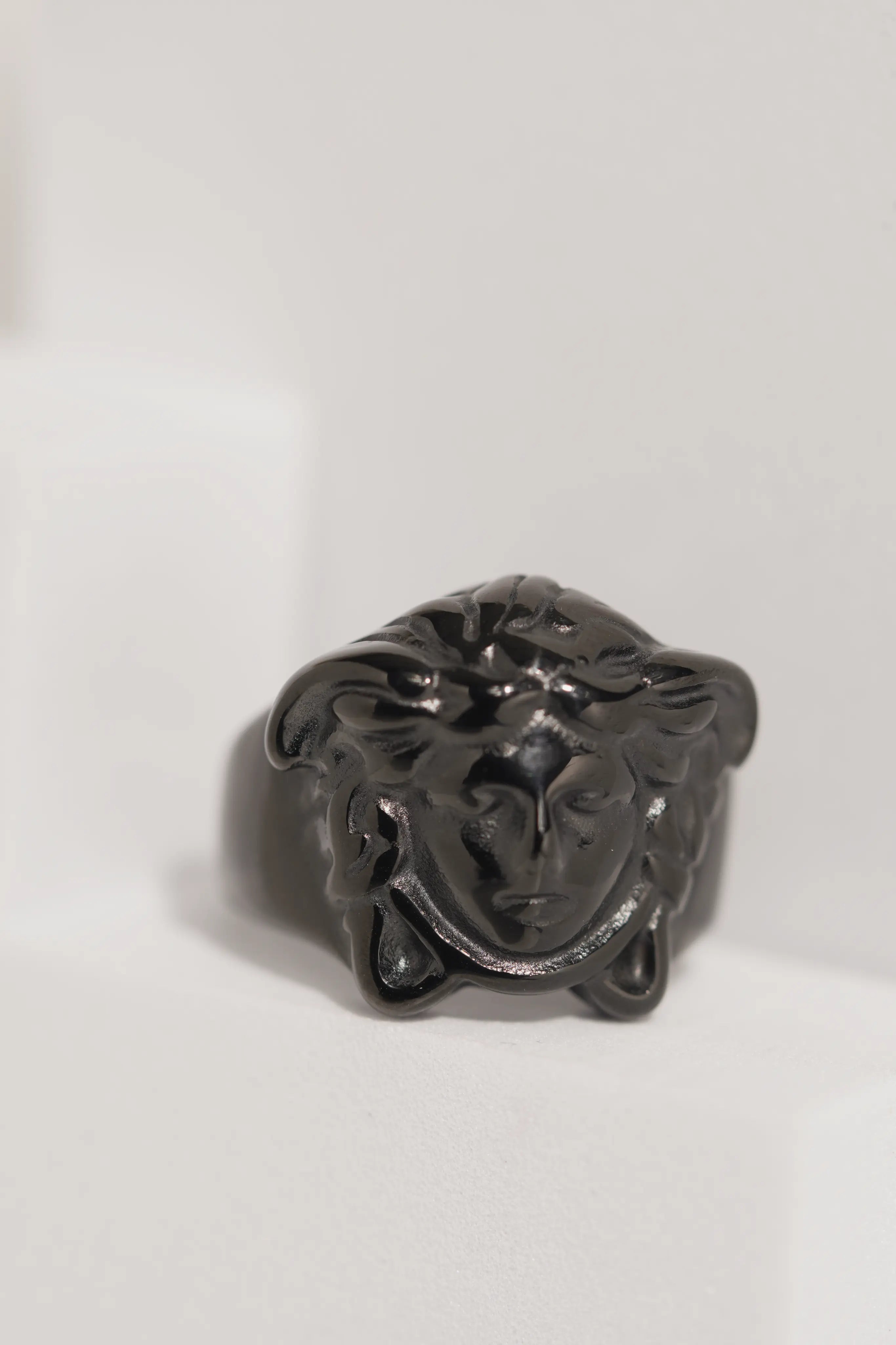 Premium Black Polished Ring For Men worldjewel.in men's ring
