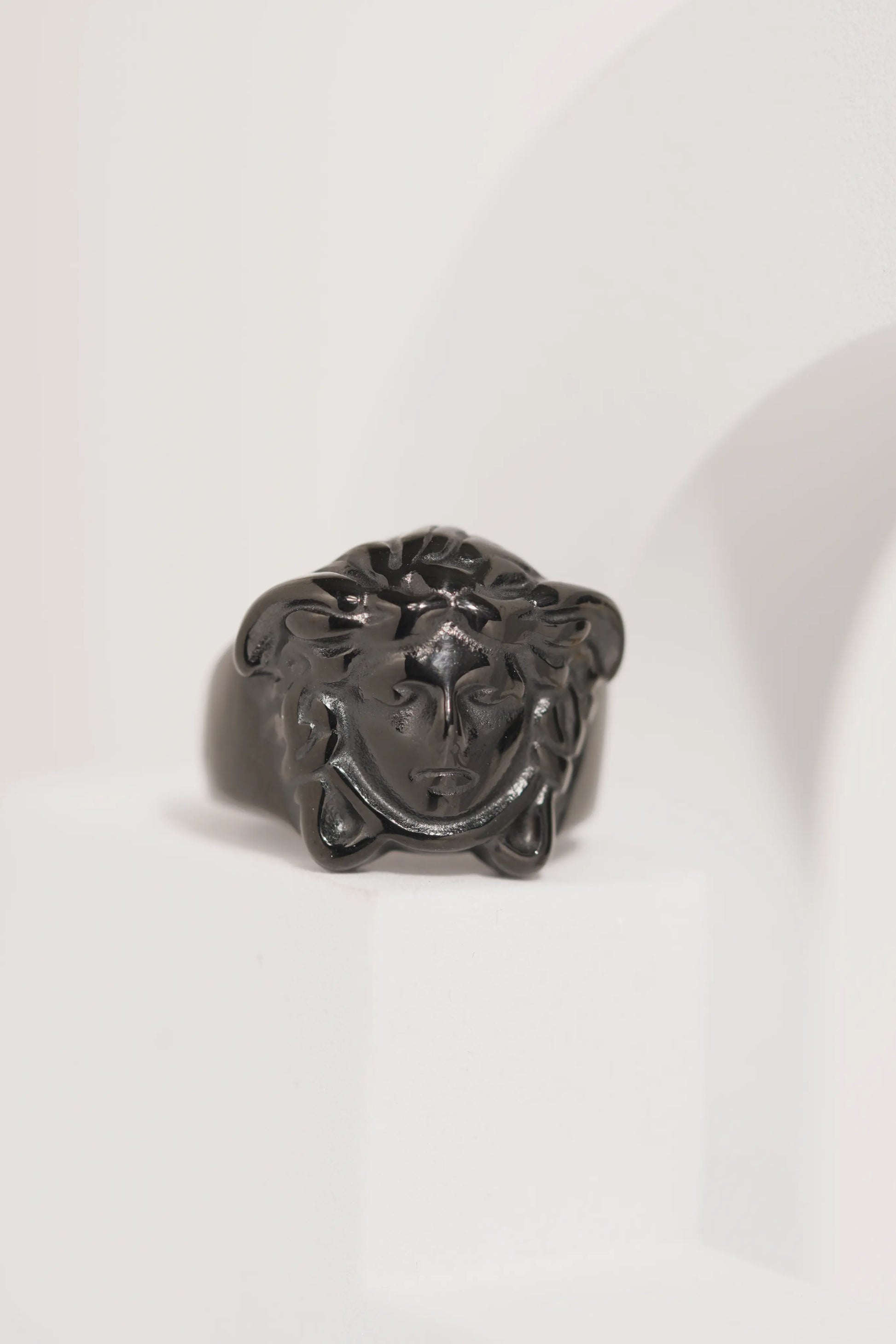 Premium Black Polished Ring For Men worldjewel.in men's ring