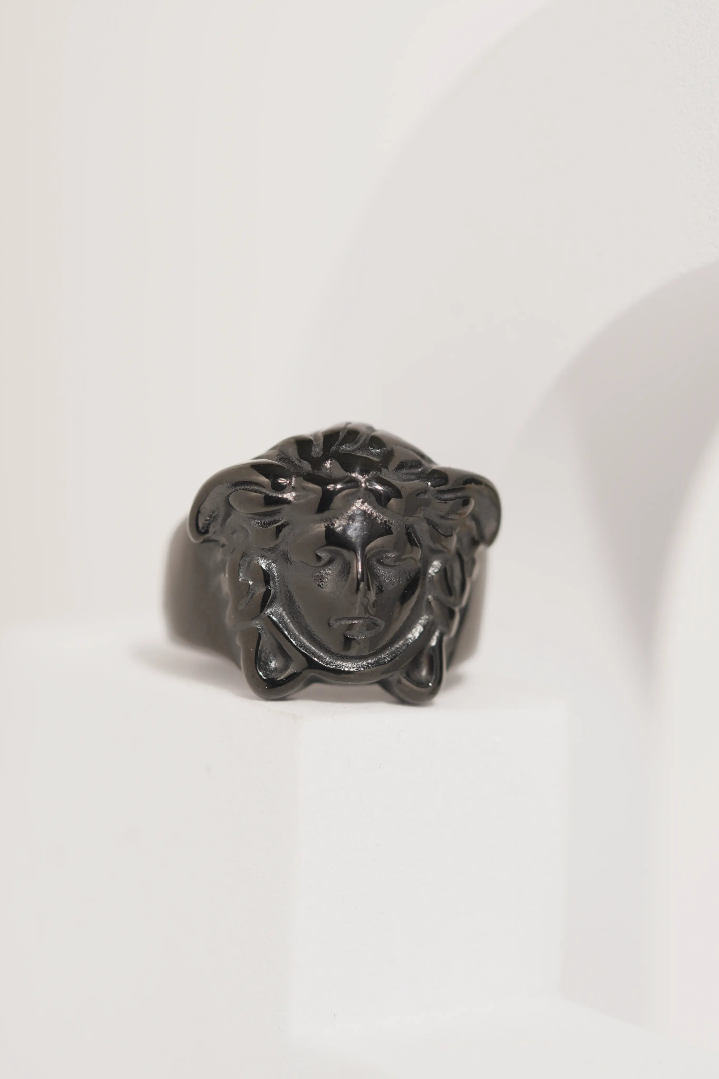 Premium Black Polished Ring For Men worldjewel.in men's ring