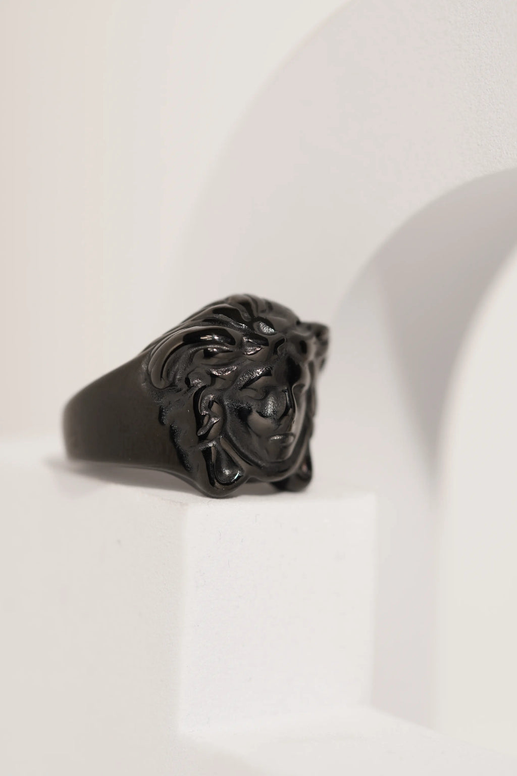 Premium Black Polished Ring For Men worldjewel.in men's ring
