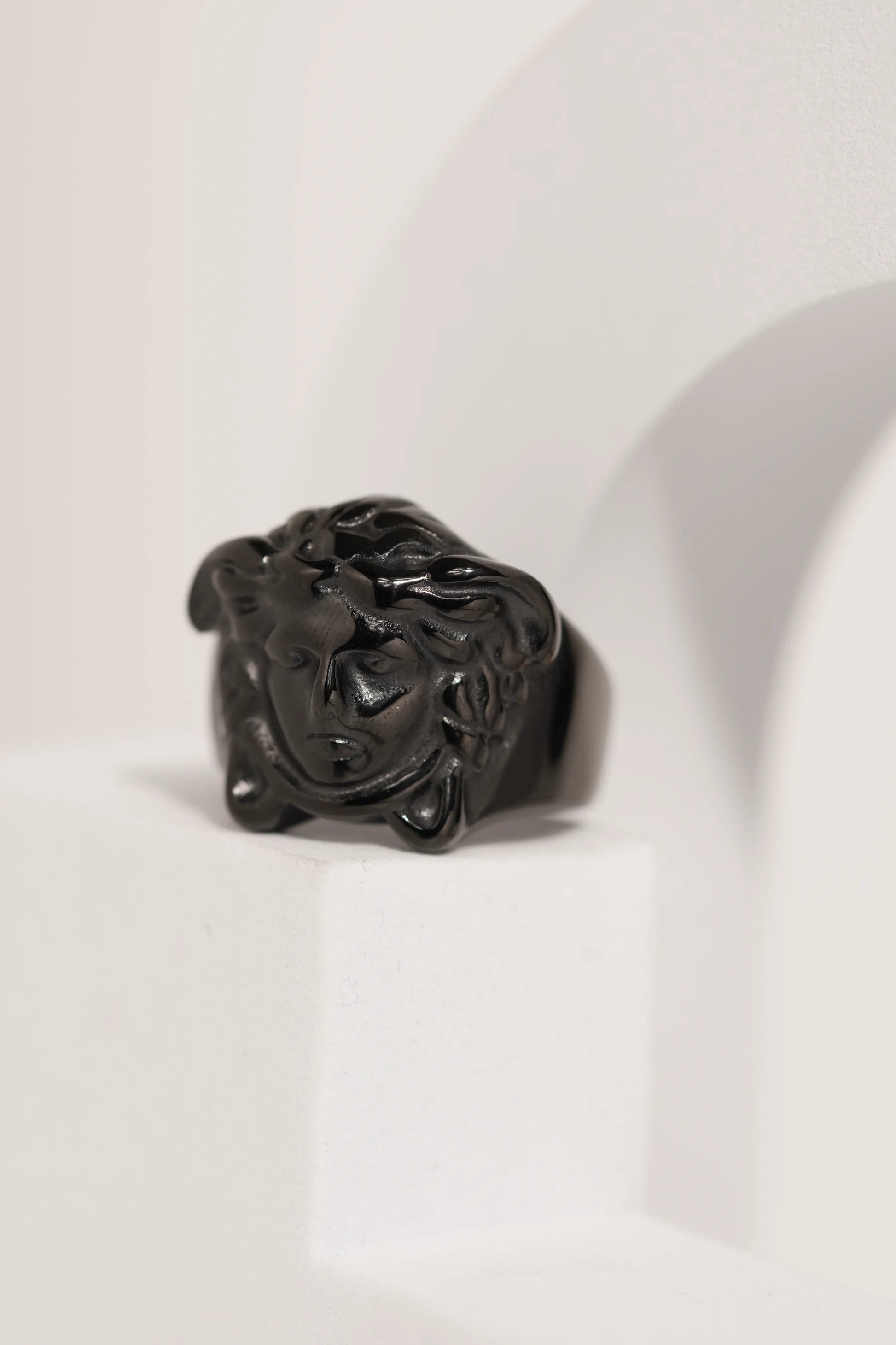 Premium Black Polished Ring For Men worldjewel.in men's ring