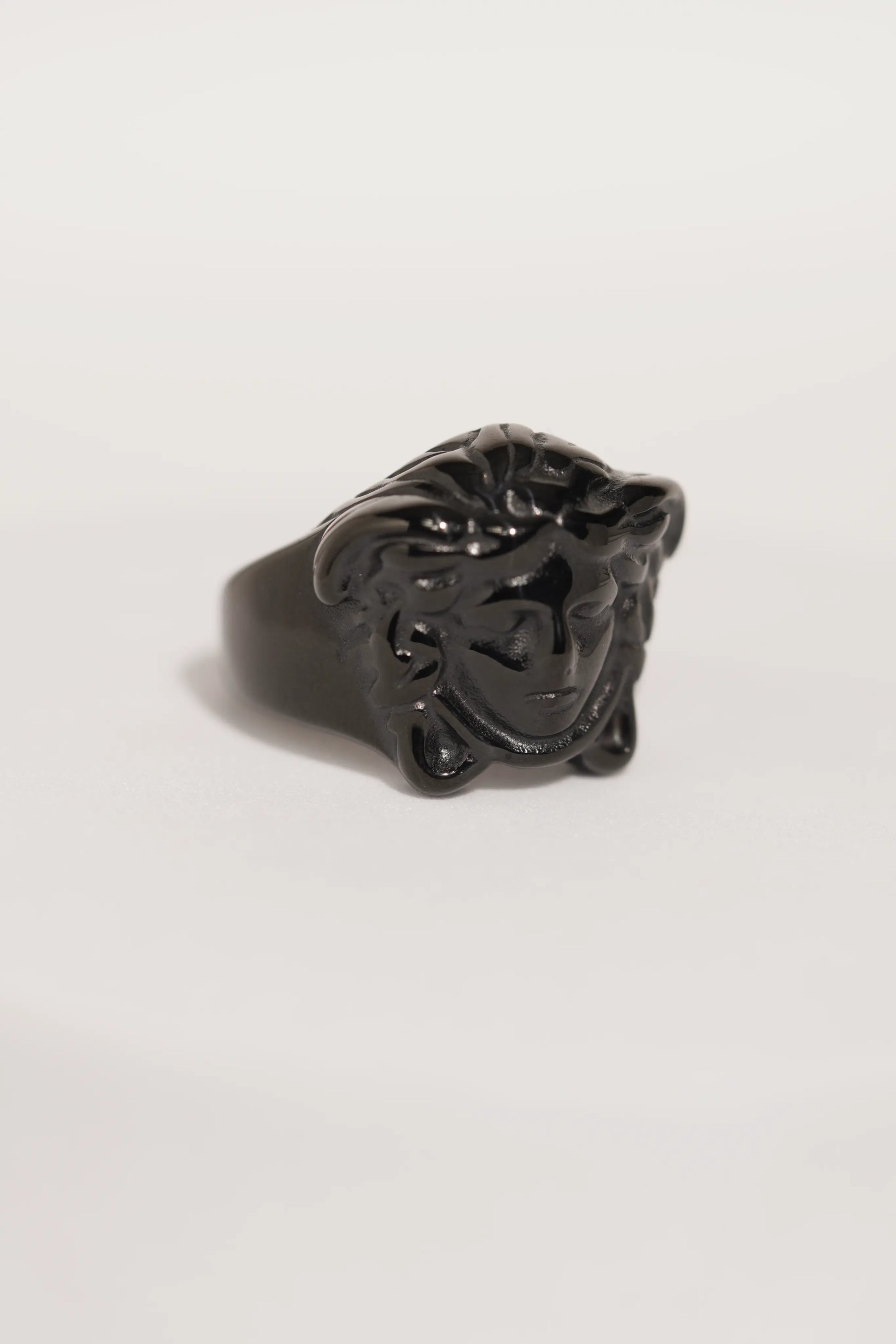 Premium Black Polished Ring For Men worldjewel.in men's ring