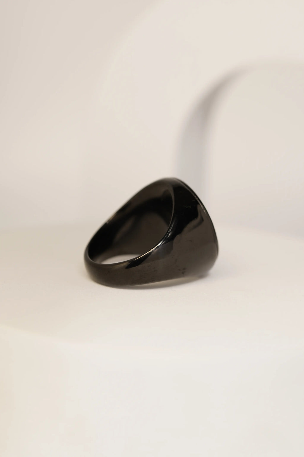 Premium Black Rainbow Finish Finger Ring For Men worldjewel.in men's ring