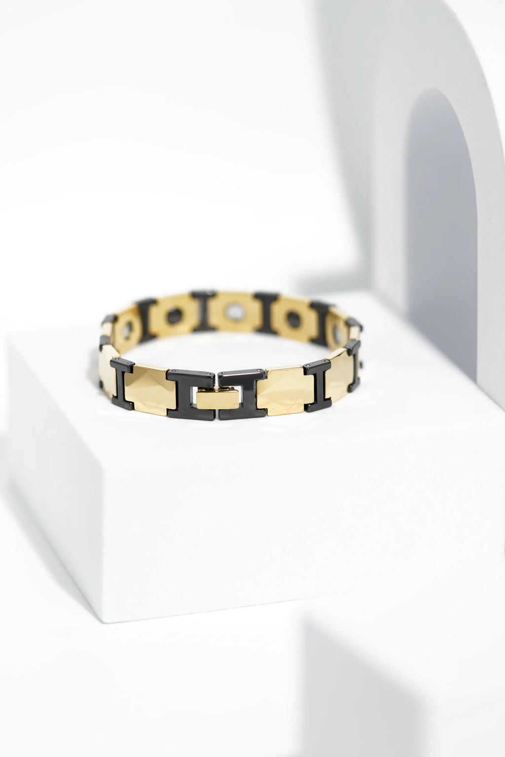 QuietGold Ceramic bracelet for men. worldjewel.in men's bracelets