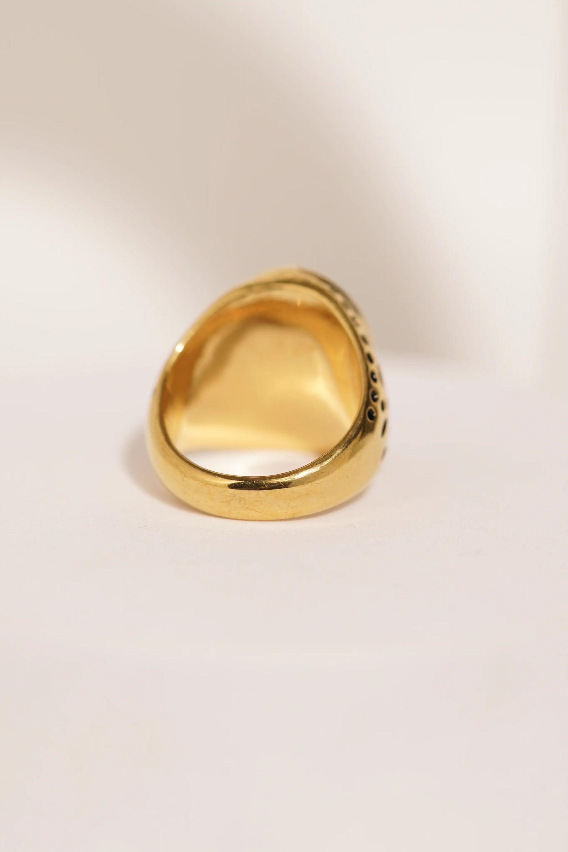 Red Diamond golden Turkish Ring worldjewel.in men's ring