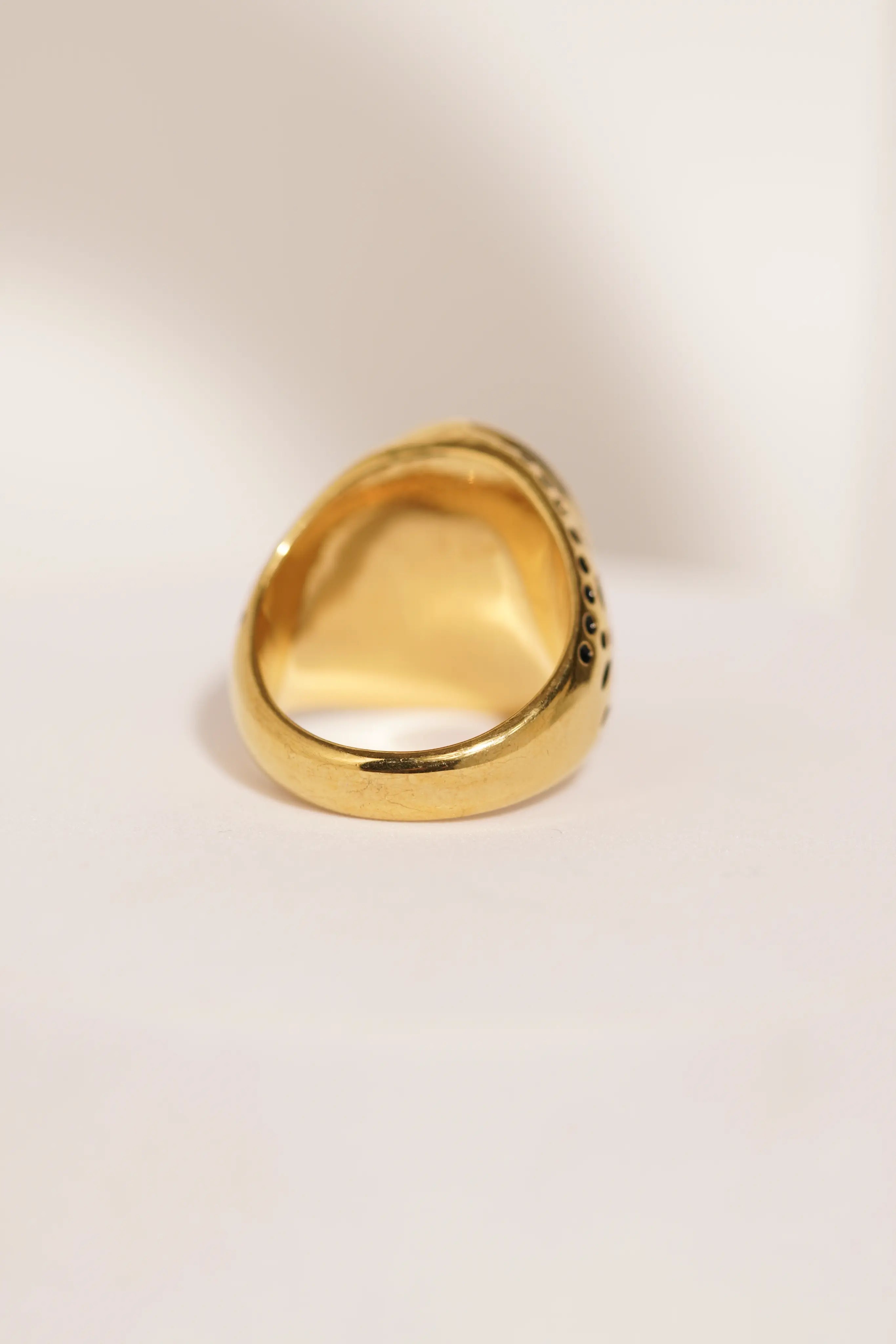 Red Diamond golden Turkish Ring worldjewel.in men's ring