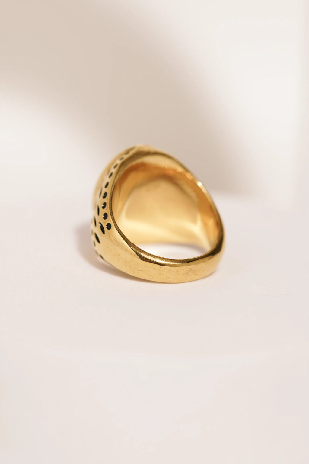 Red Diamond golden Turkish Ring worldjewel.in men's ring