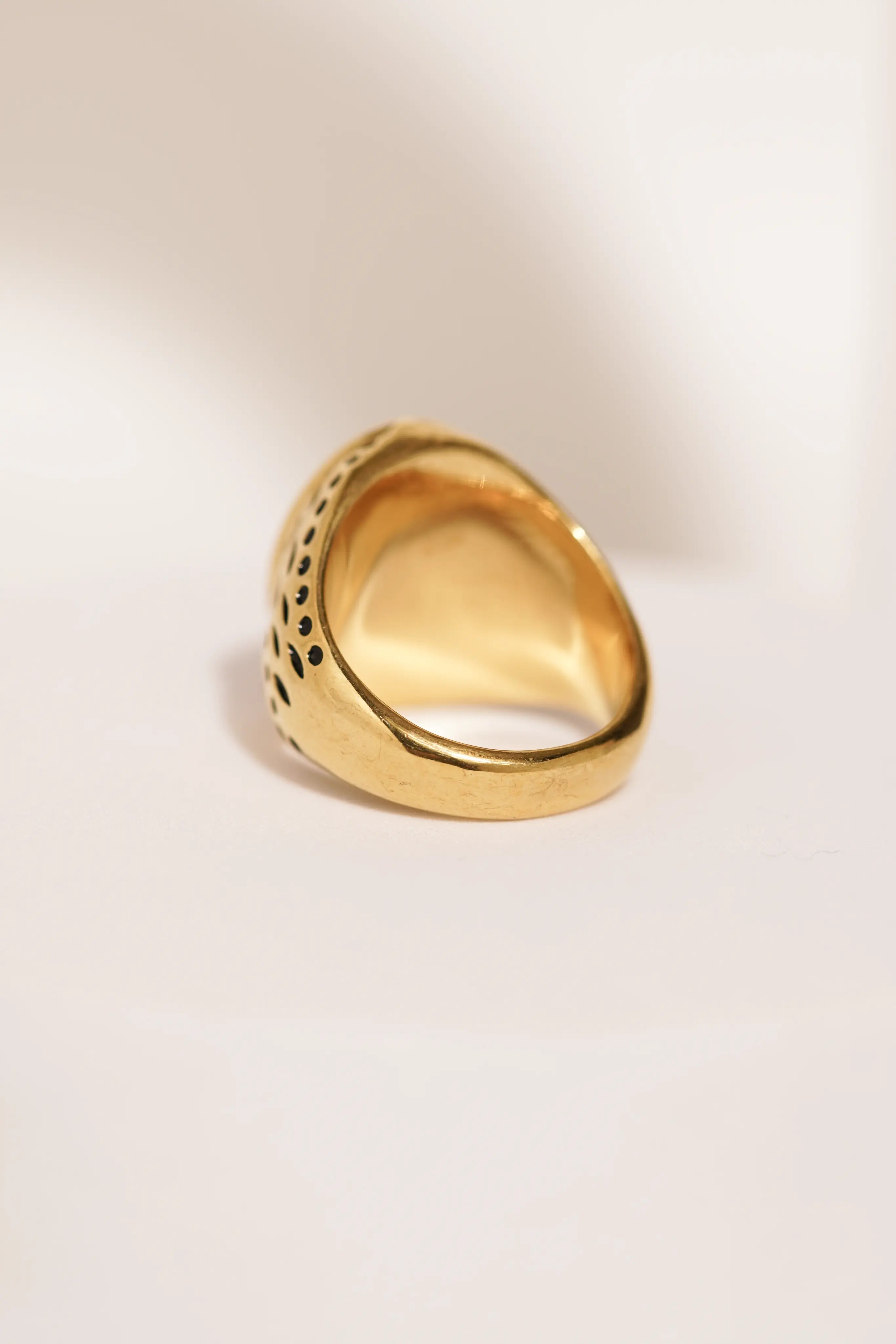 Red Diamond golden Turkish Ring worldjewel.in men's ring