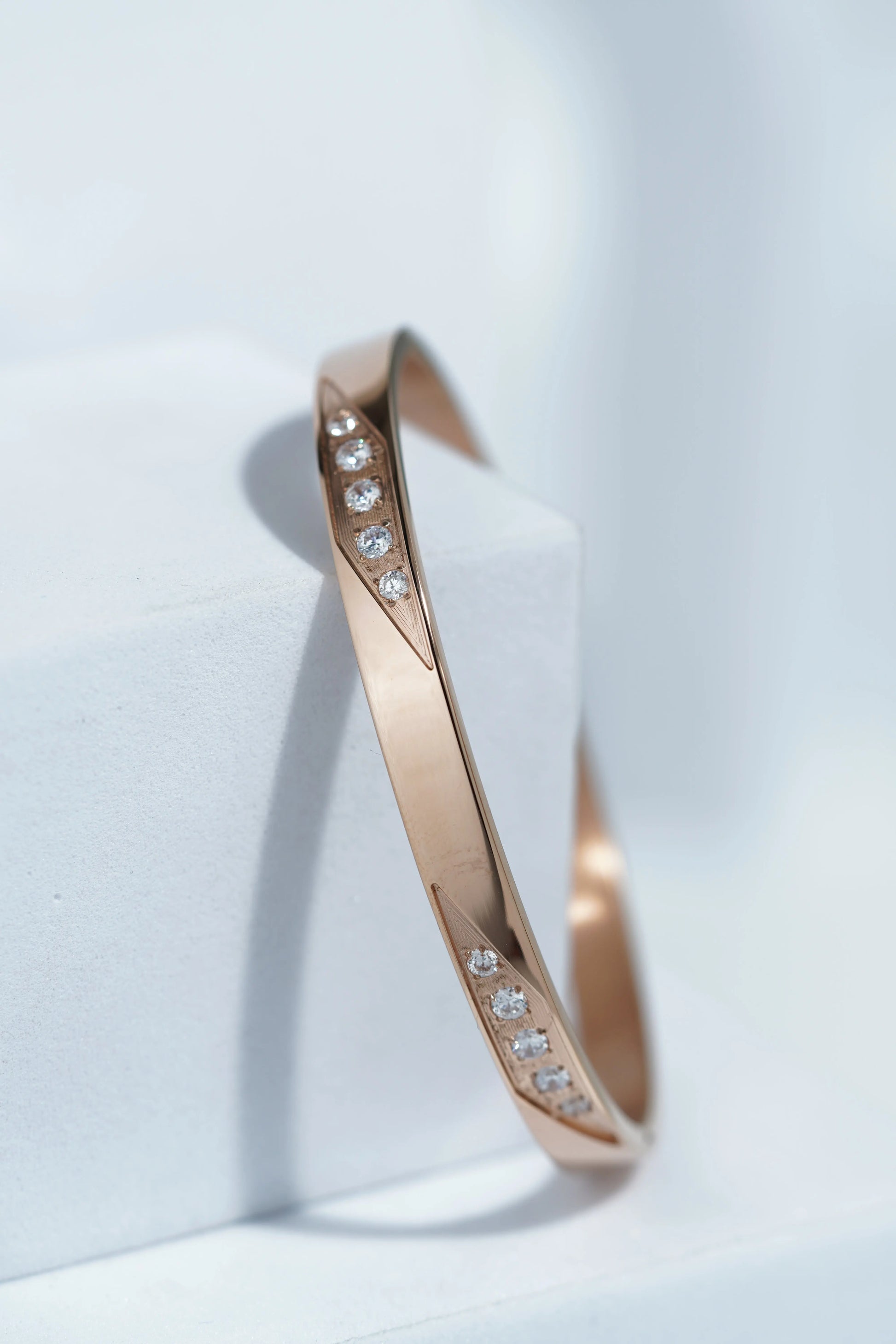 Rhea Twist Bangle Bracelet worldjewel.in CUFF BRACELET FOR WOMEN