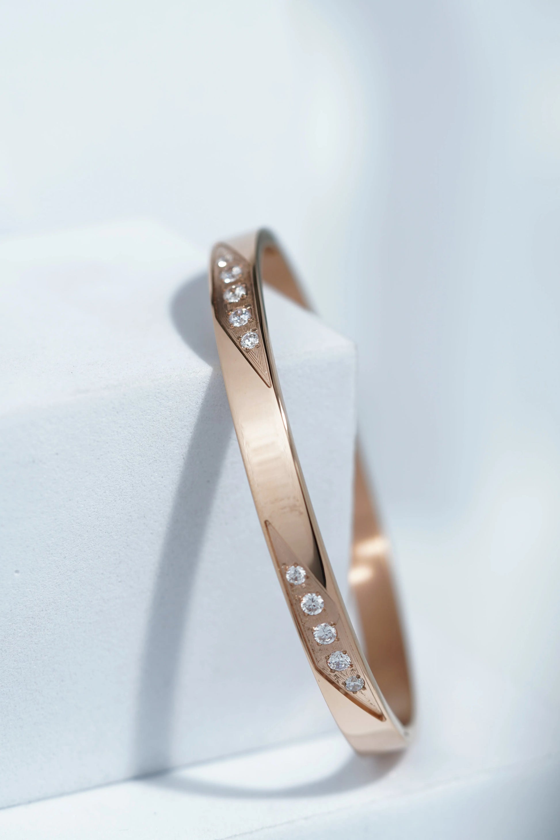 Rhea Twist Bangle Bracelet worldjewel.in CUFF BRACELET FOR WOMEN