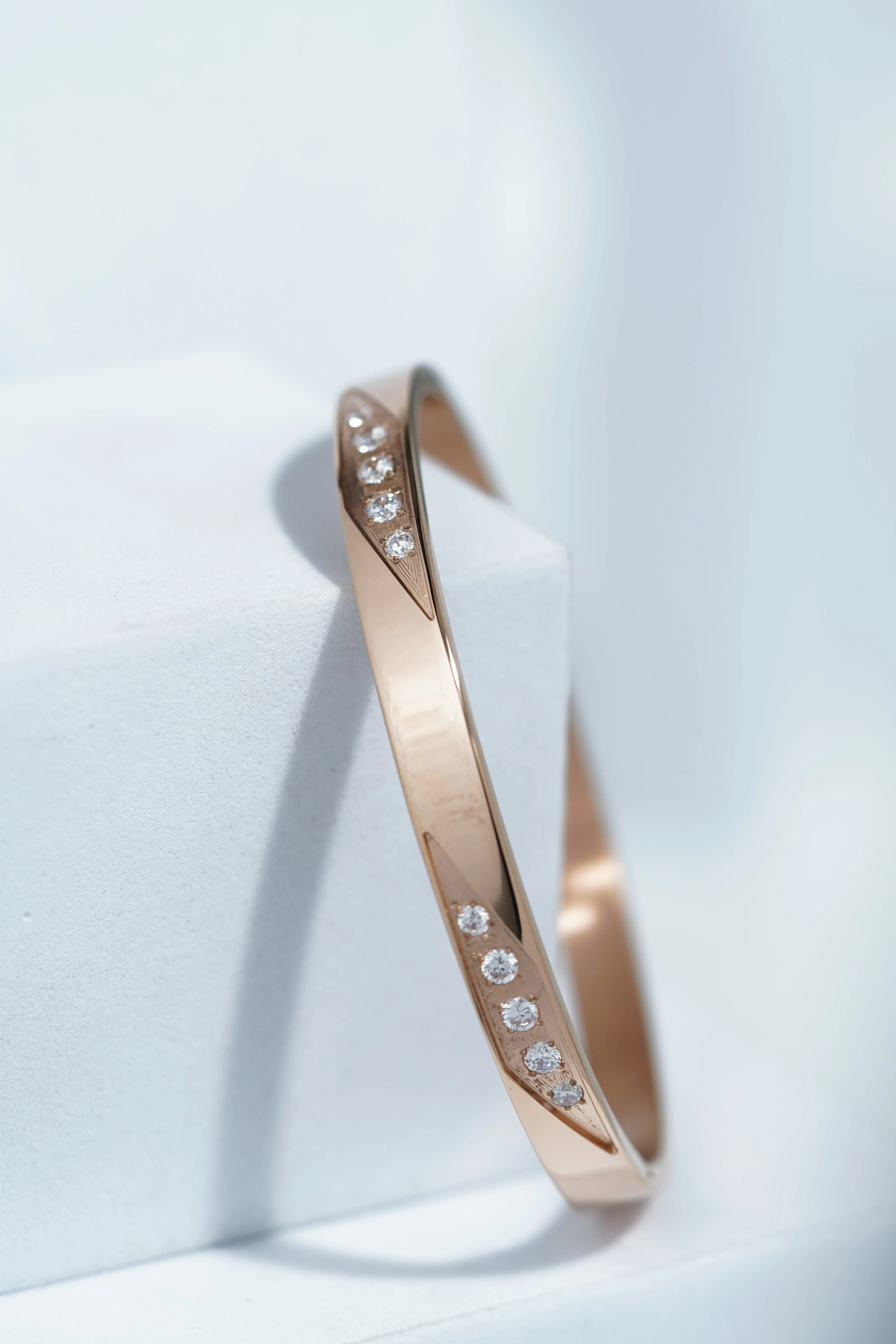 Rhea Twist Bangle Bracelet worldjewel.in CUFF BRACELET FOR WOMEN