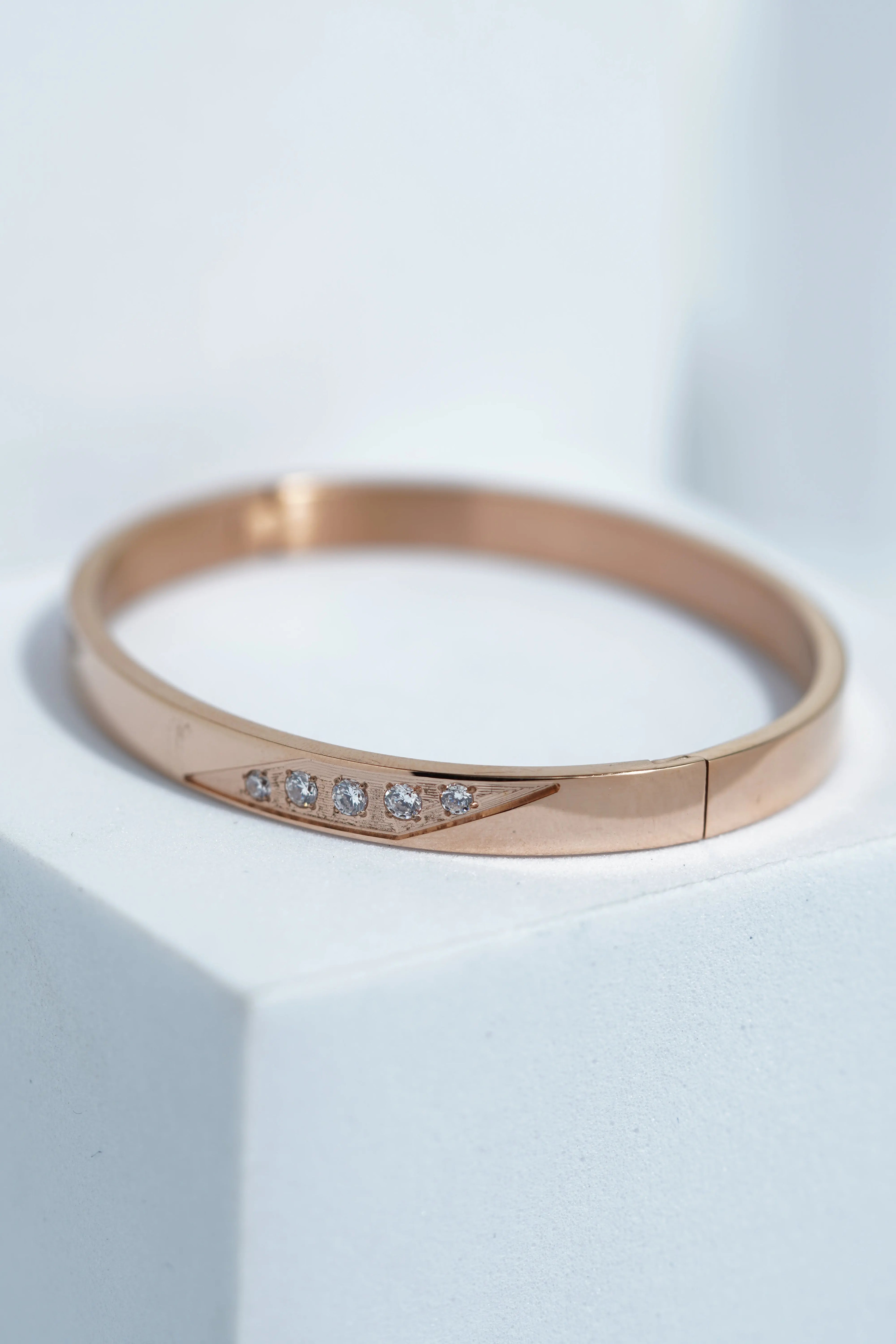 Rhea Twist Bangle Bracelet worldjewel.in CUFF BRACELET FOR WOMEN