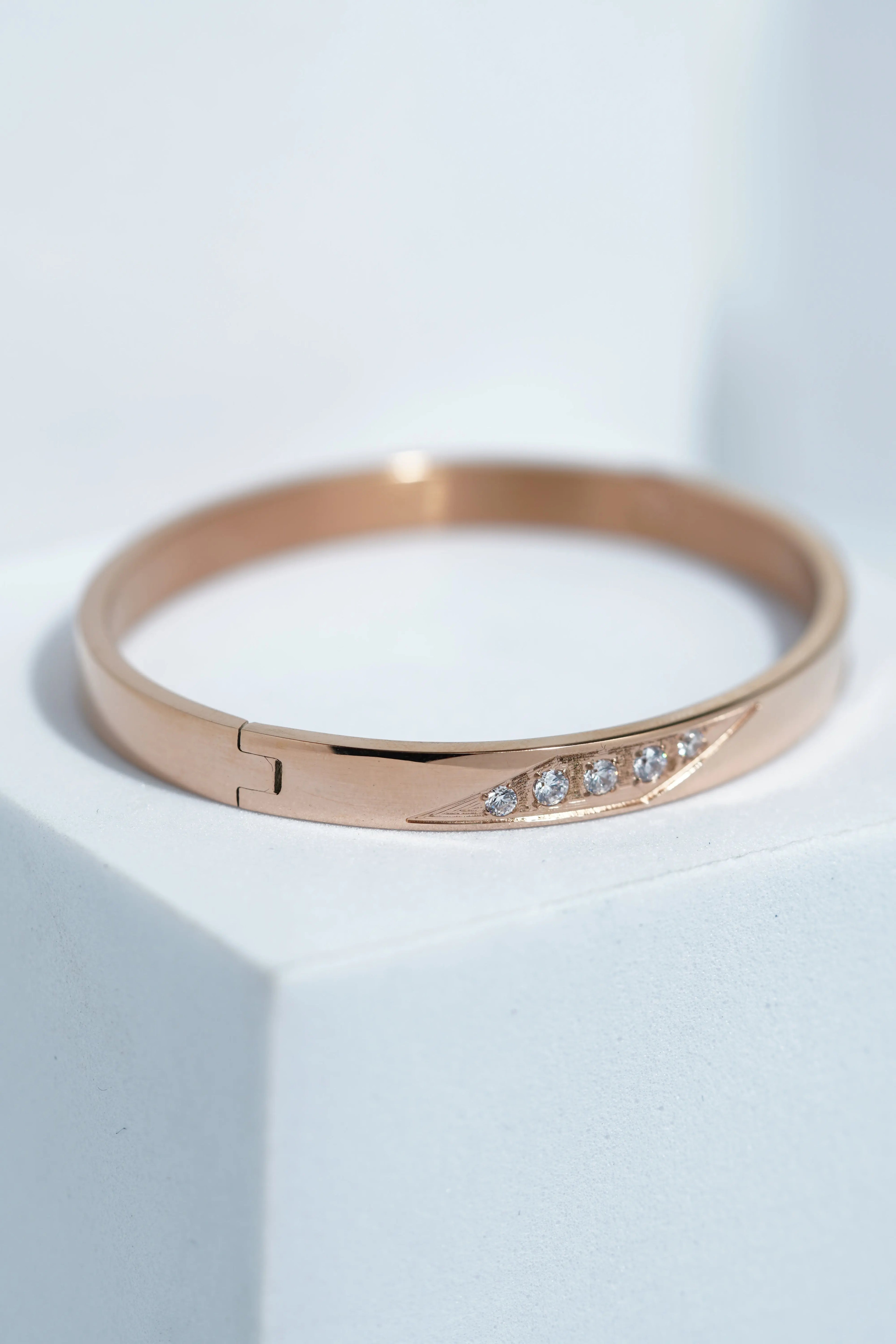 Rhea Twist Bangle Bracelet worldjewel.in CUFF BRACELET FOR WOMEN