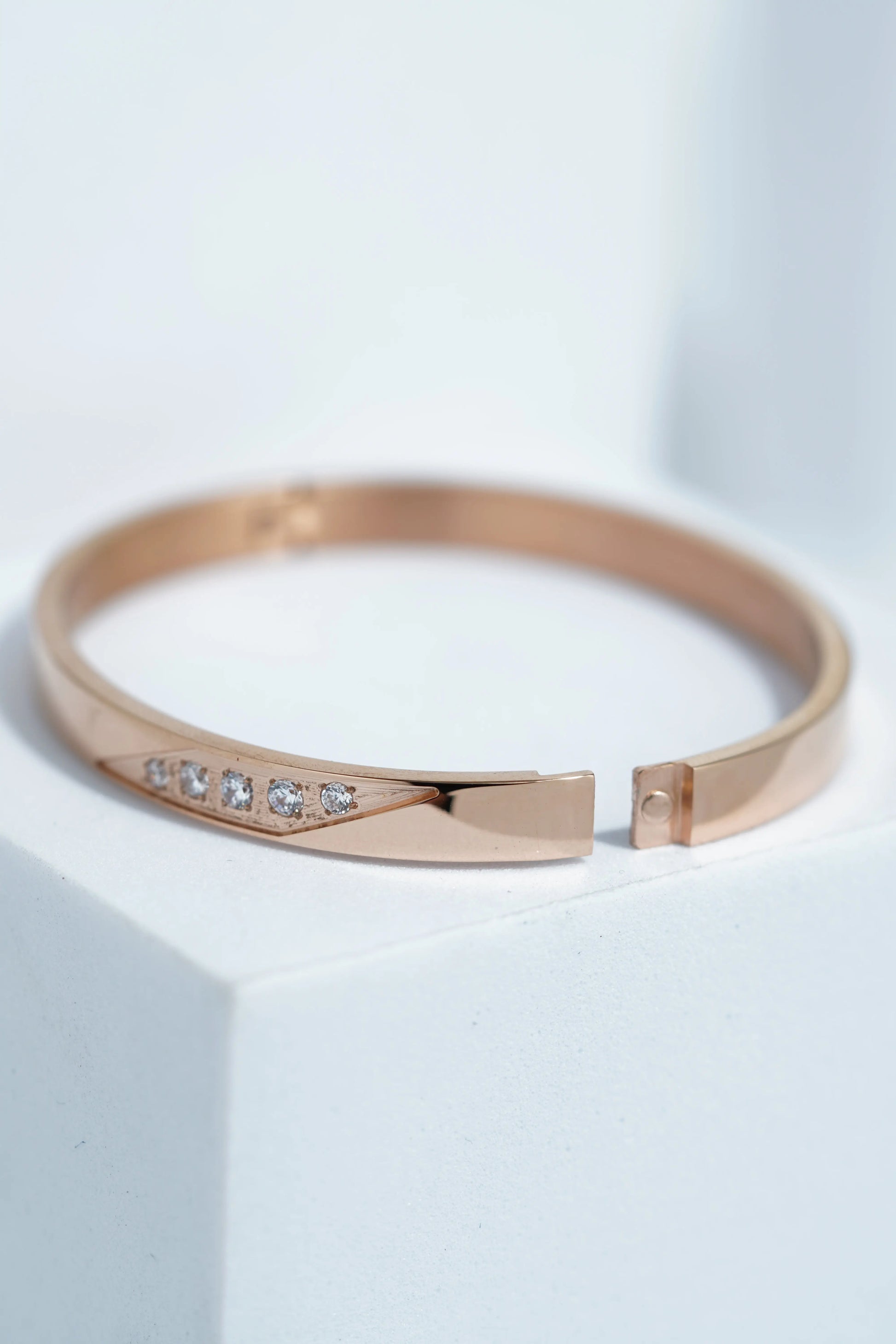 Rhea Twist Bangle Bracelet worldjewel.in CUFF BRACELET FOR WOMEN