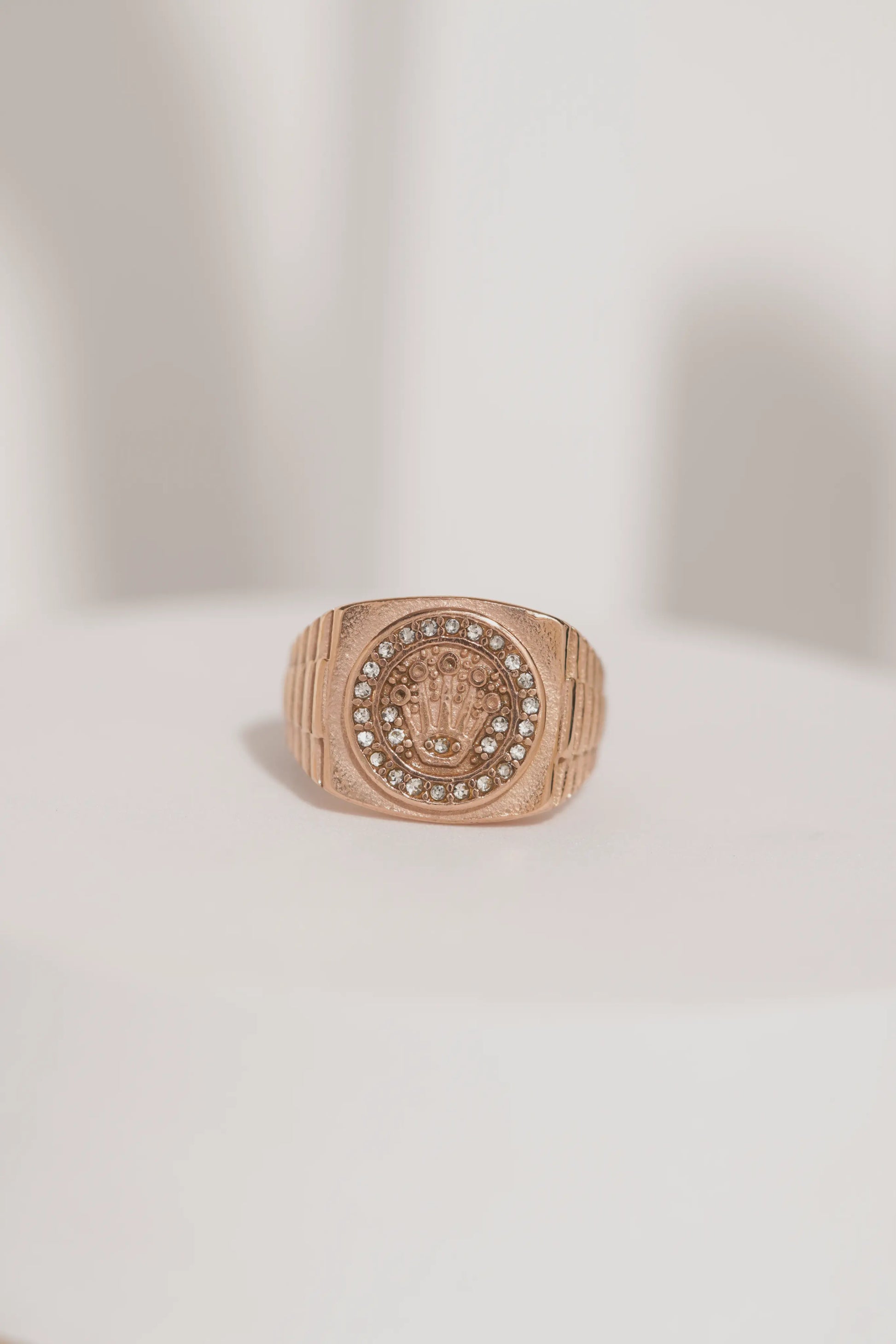 Rose Gold king Crown Ring For Men worldjewel.in men's ring