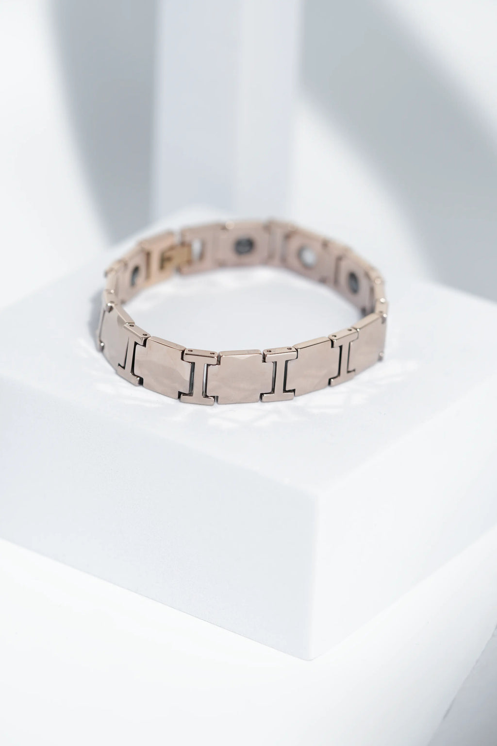 Rosegold Sun Glow - Ceramic bracelet for men. worldjewel.in men's bracelets
