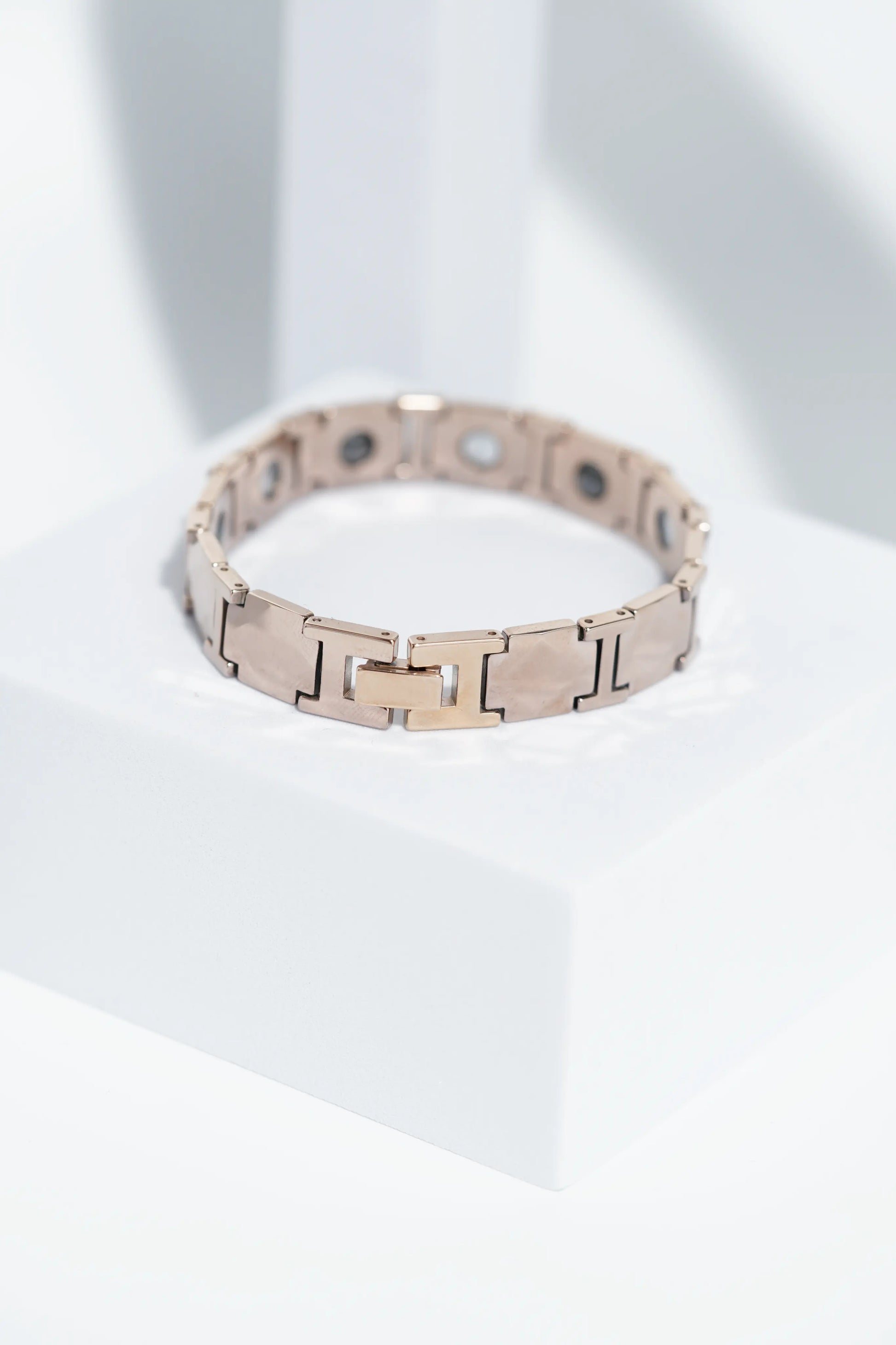 Rosegold Sun Glow - Ceramic bracelet for men. worldjewel.in men's bracelets