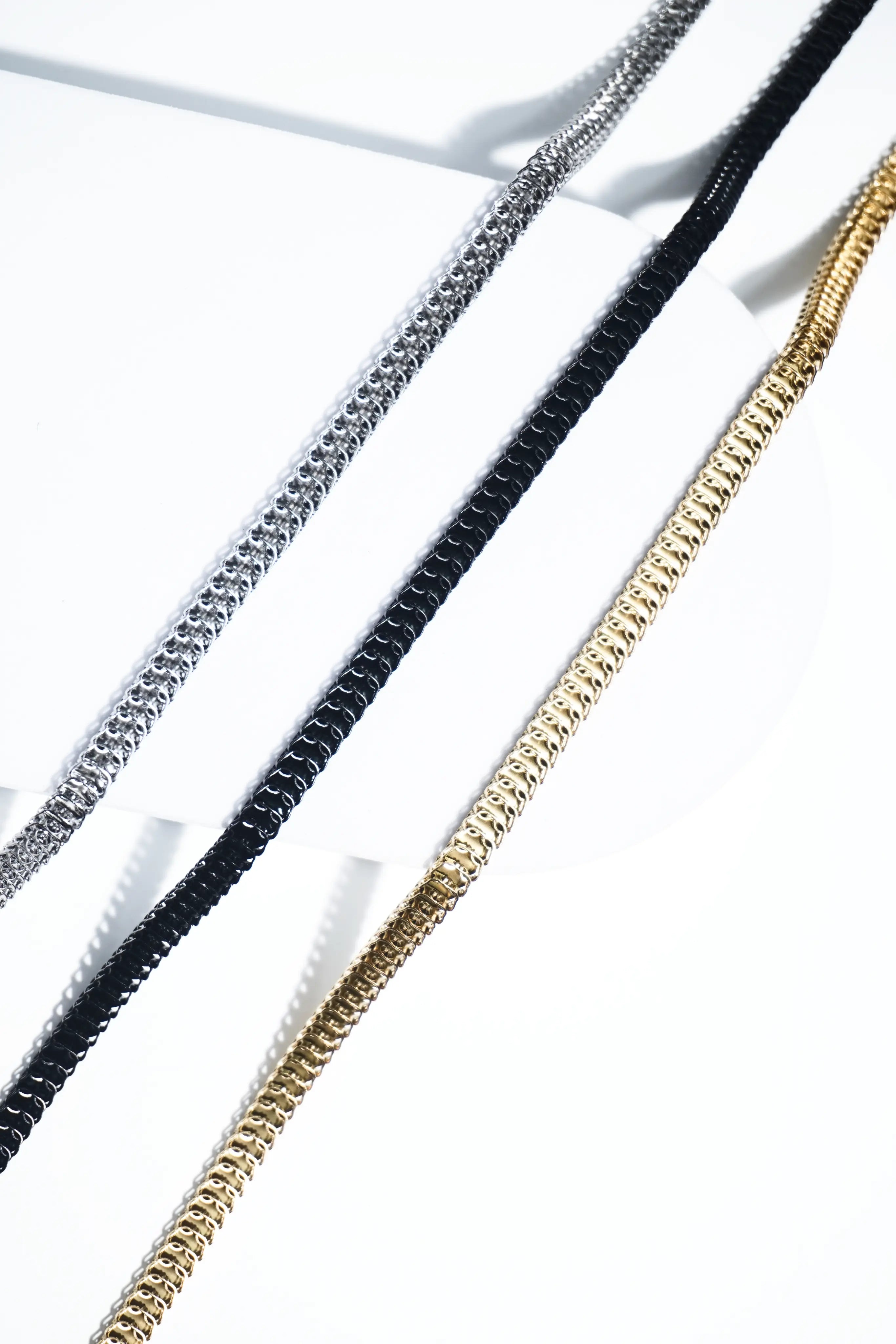 Round snake chain | Stainless Steel chain for men's | 24inch | Anti-Tarnish. - worldjewel.in