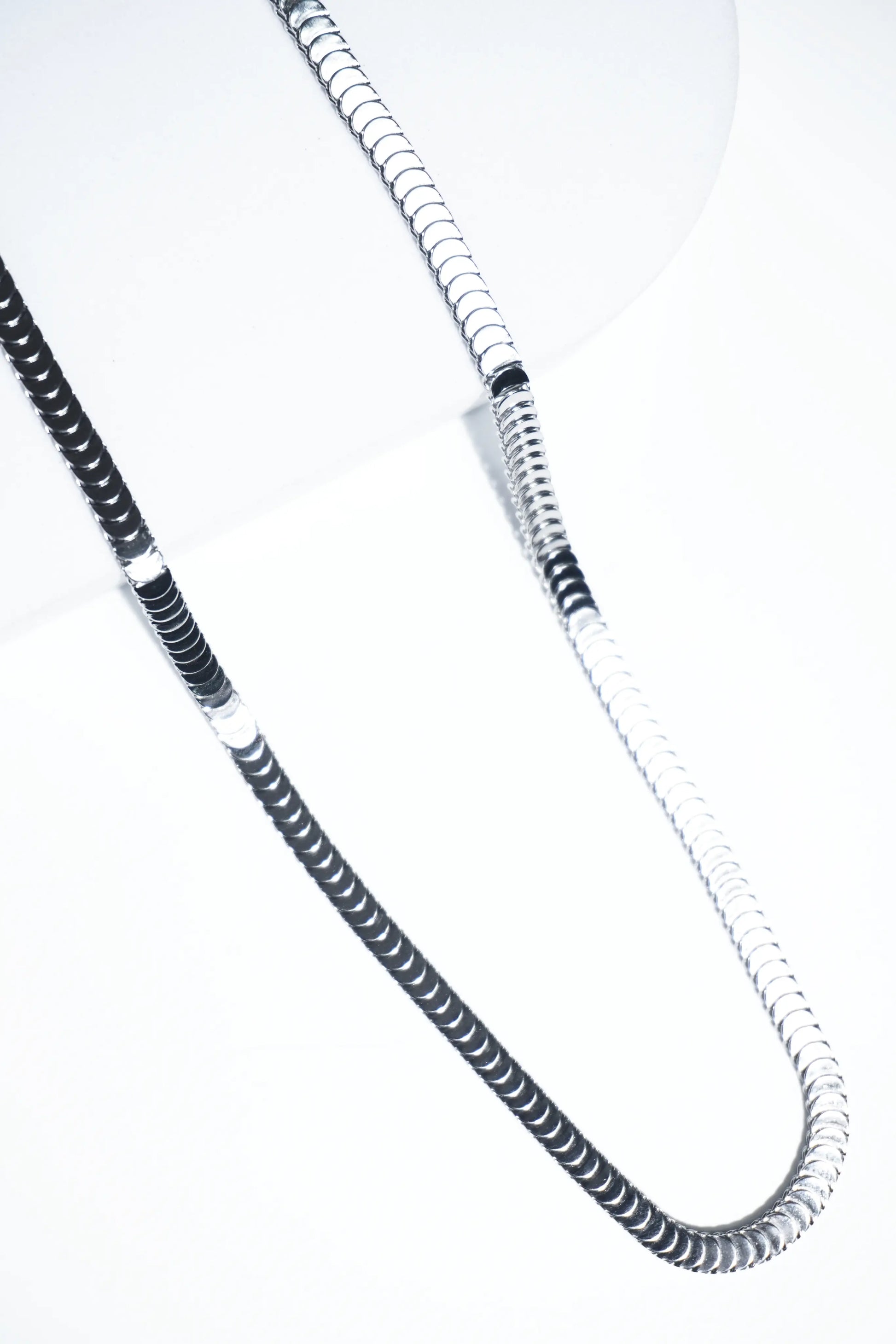 Round snake chain | Stainless Steel chain for men's | 24inch | Anti-Tarnish. - worldjewel.in