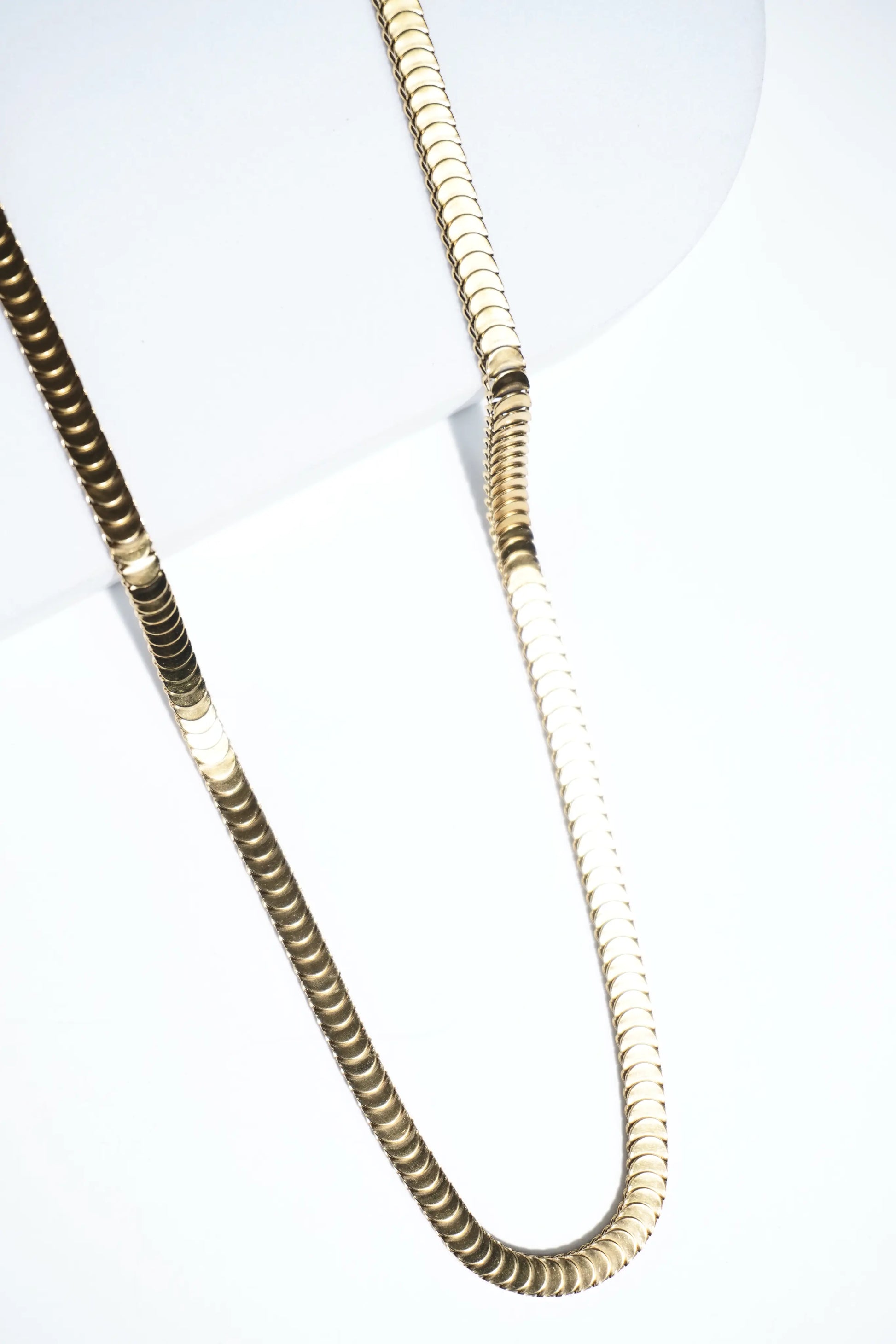 Round snake chain | Stainless Steel chain for men's | 24inch | Anti-Tarnish. - worldjewel.in