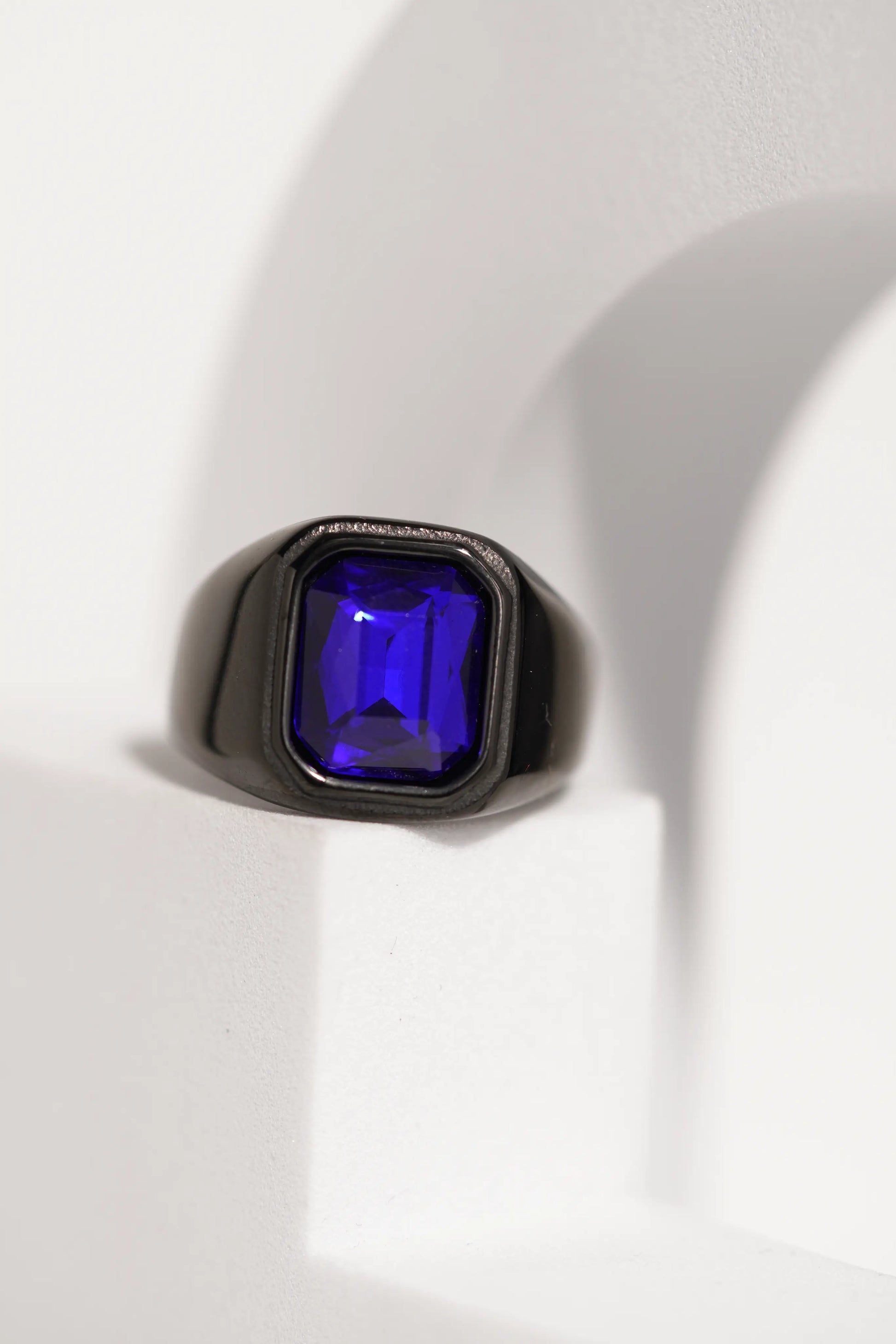 Royale Blue Gem Ring For Men worldjewel.in men's ring
